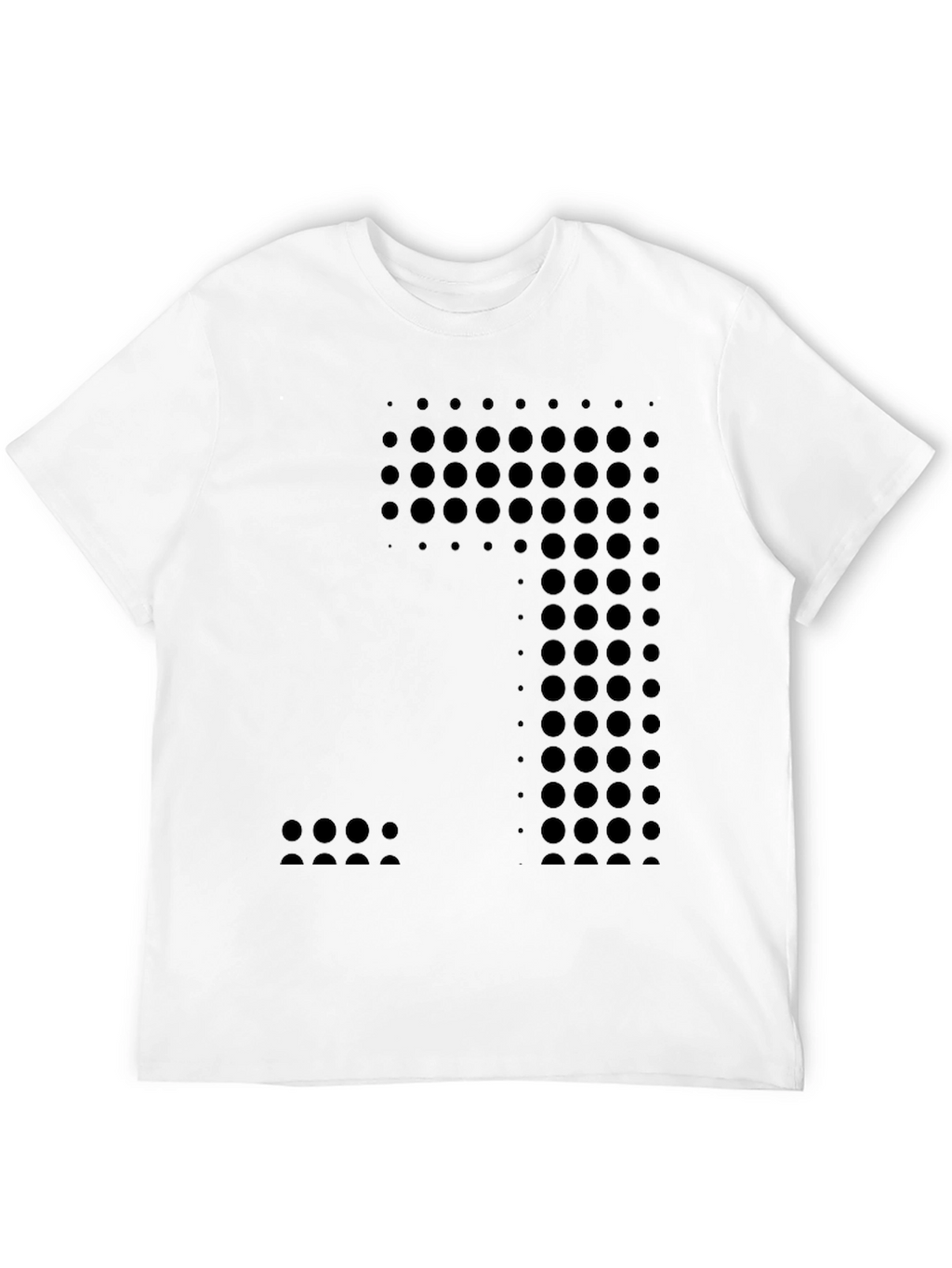 Modern Black Circle Pattern T-Shirt