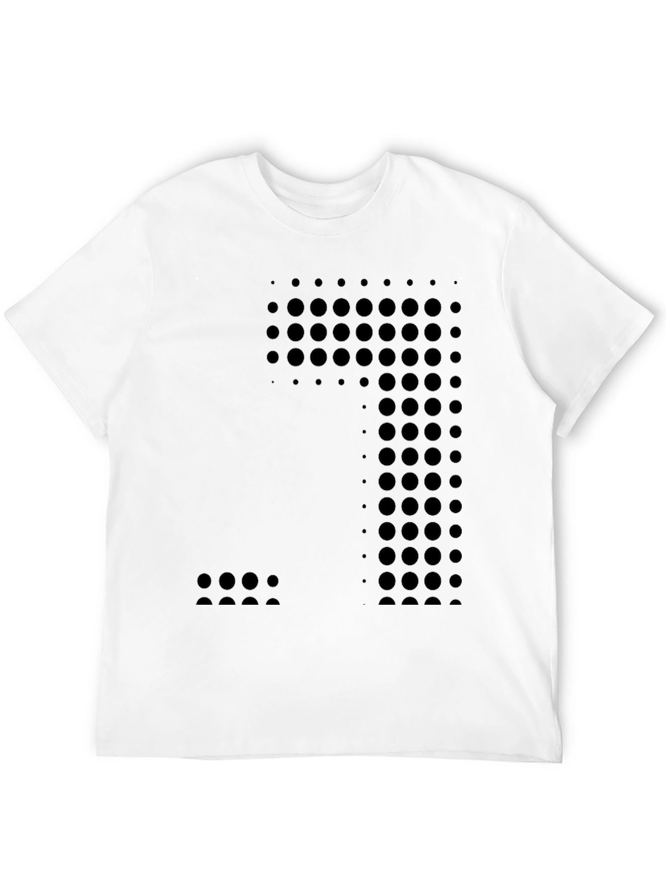 Modern Black Circle Pattern T-Shirt