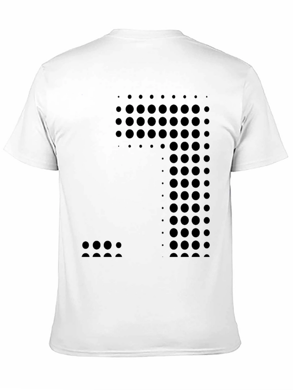 Modern Black Circle Pattern T-Shirt