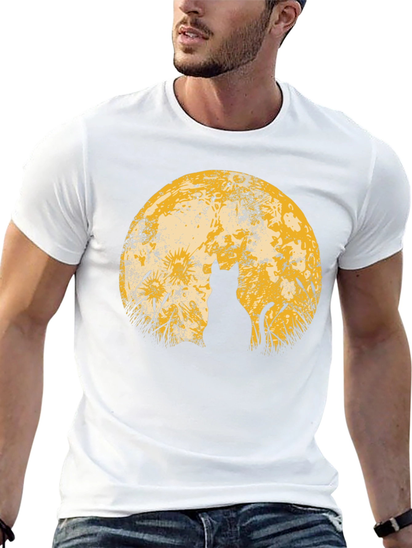 Wolf Moon Black T-Shirt - Nature Inspired Tee