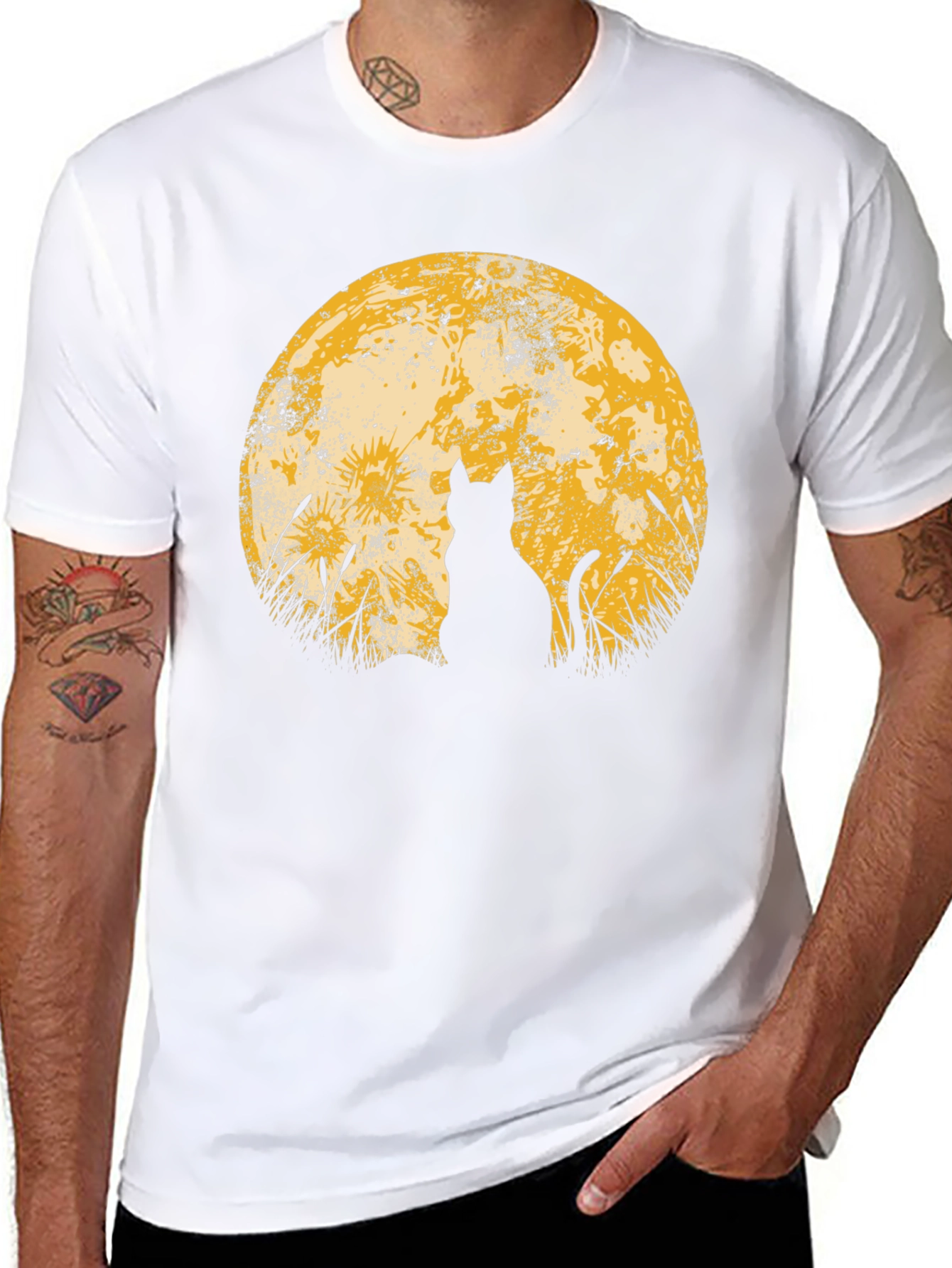Wolf Moon Black T-Shirt - Nature Inspired Tee