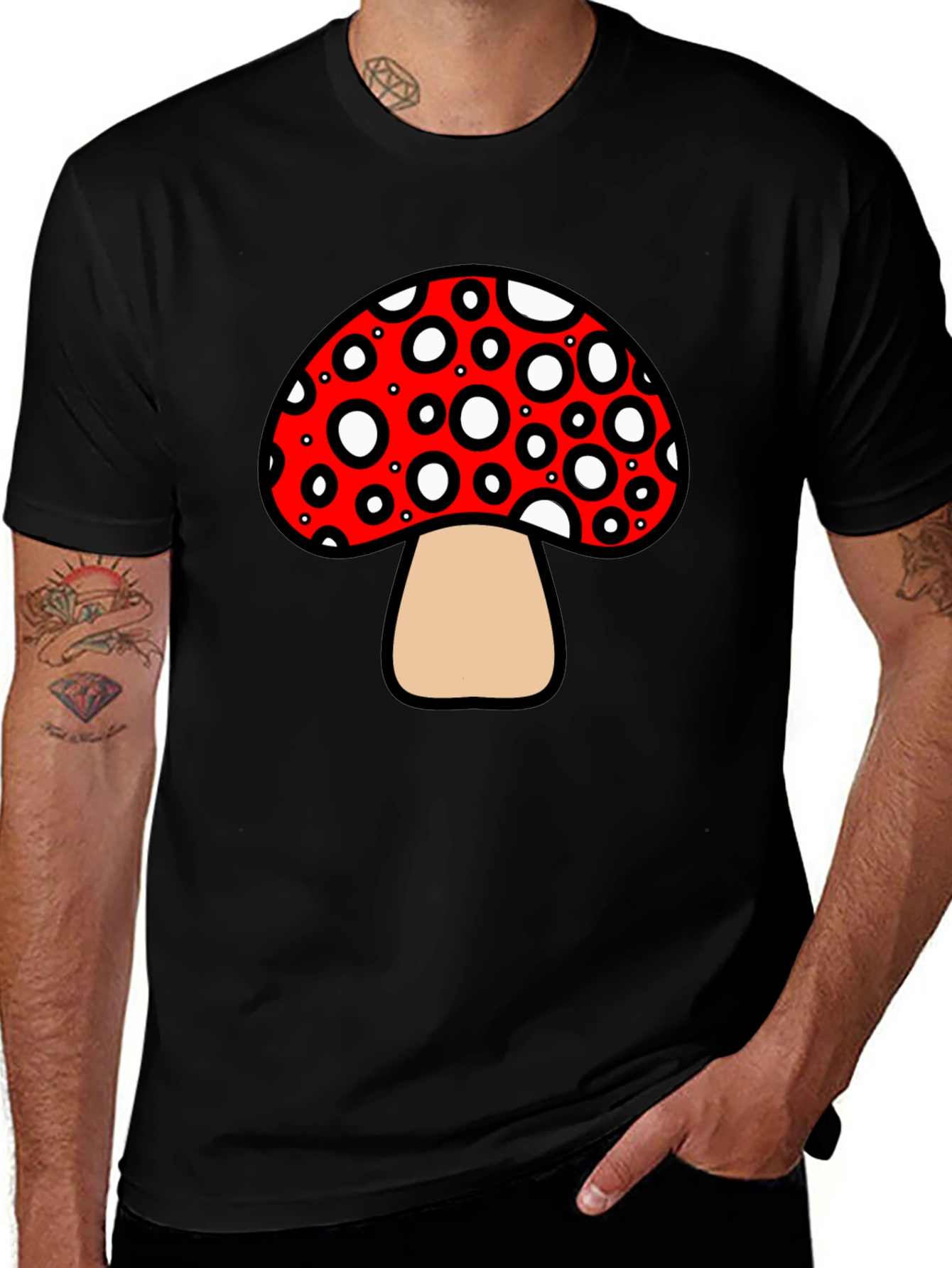 Mushroom Graphic Tee - Funky and Fun