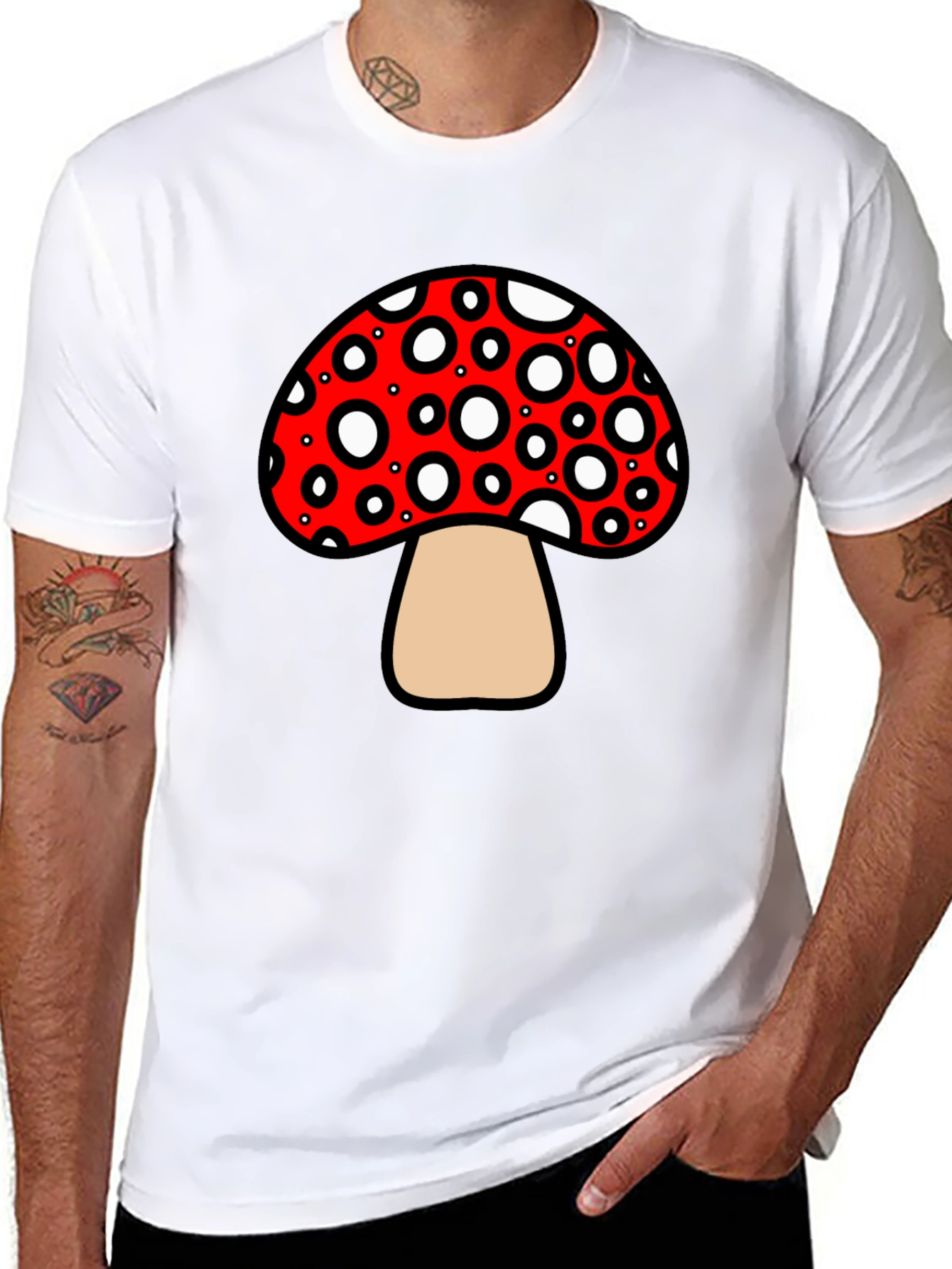 Mushroom Graphic Tee - Funky and Fun