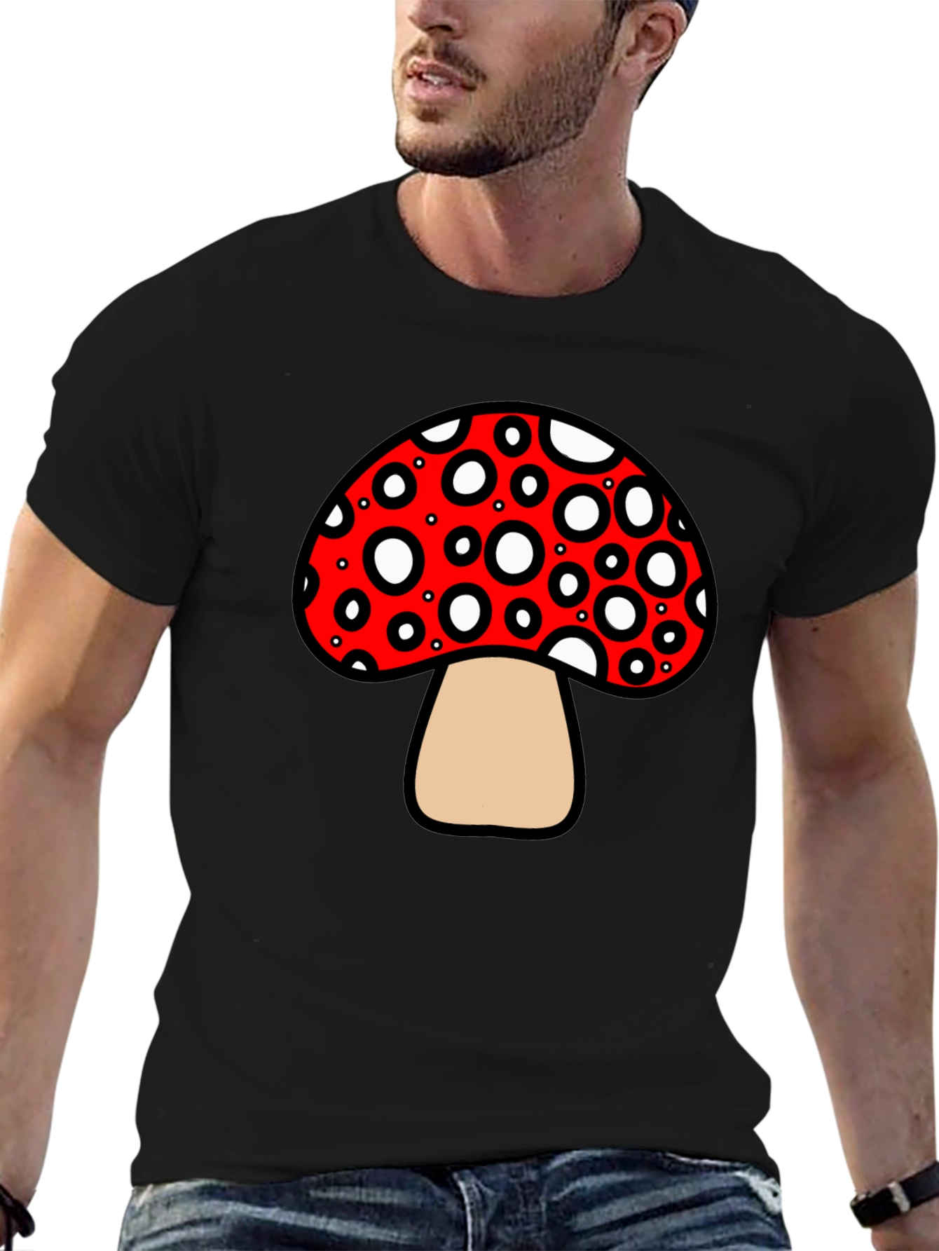 Mushroom Graphic Tee - Funky and Fun