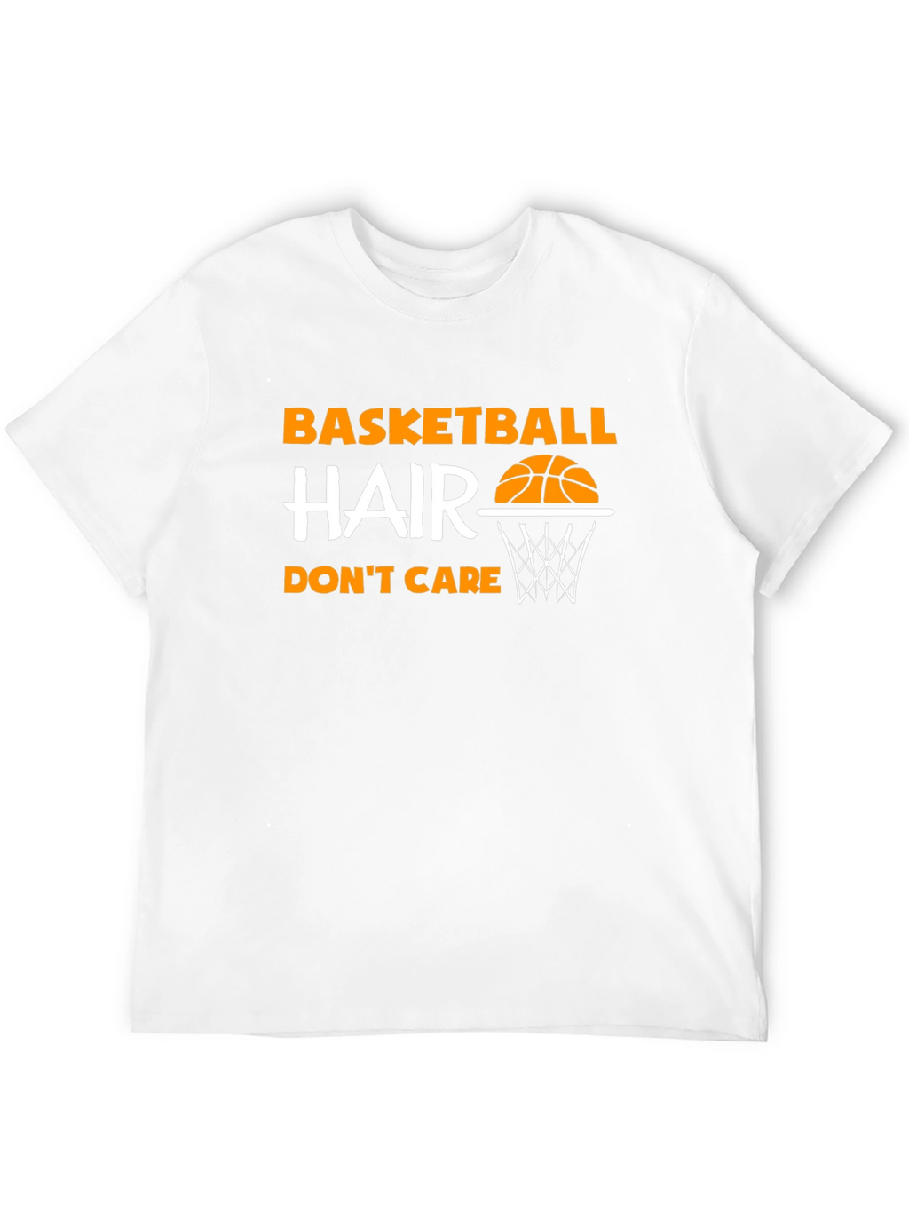 Basketball Hair Dont Care Graphic Tee
