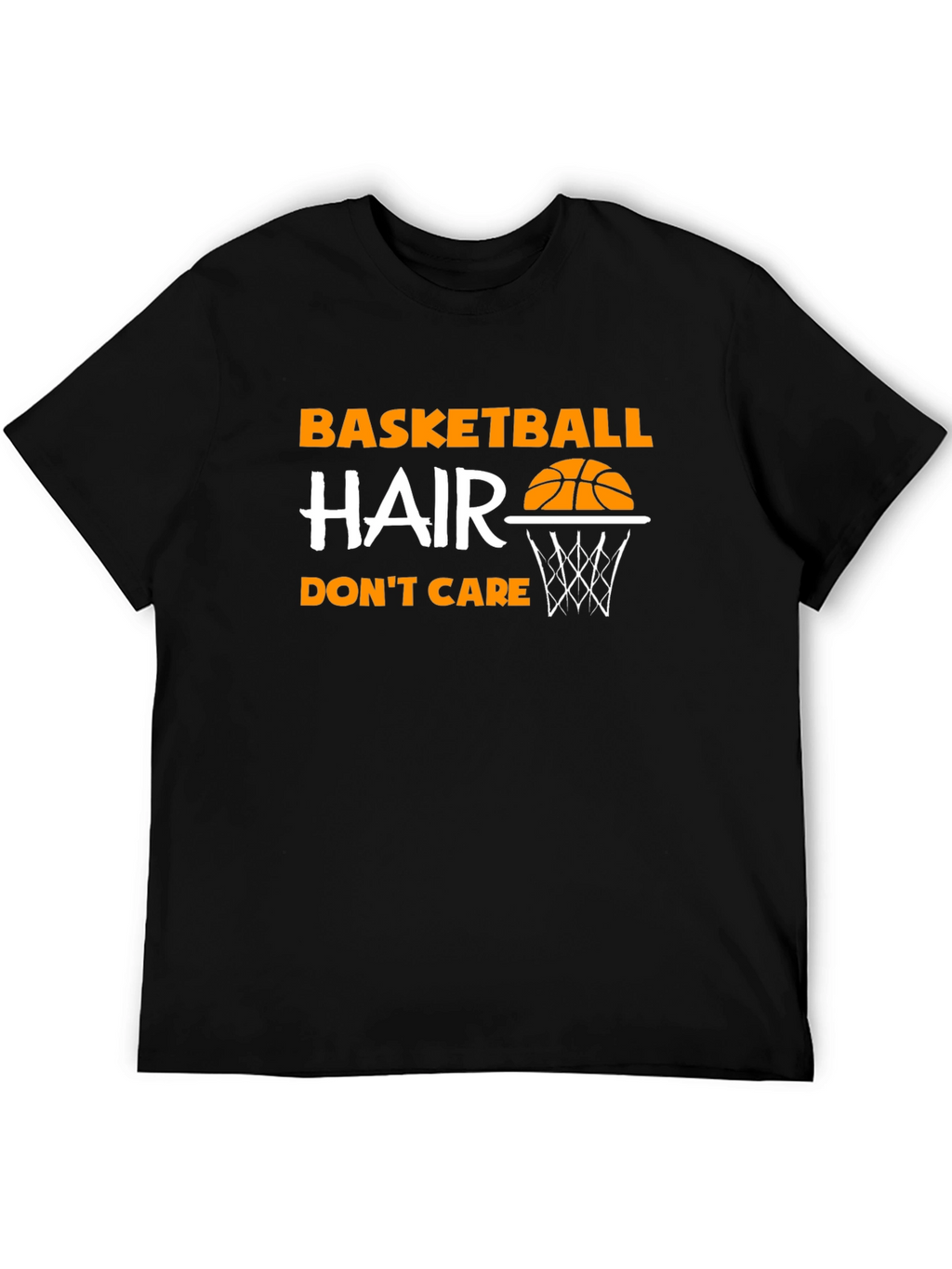 Basketball Hair Dont Care Graphic Tee