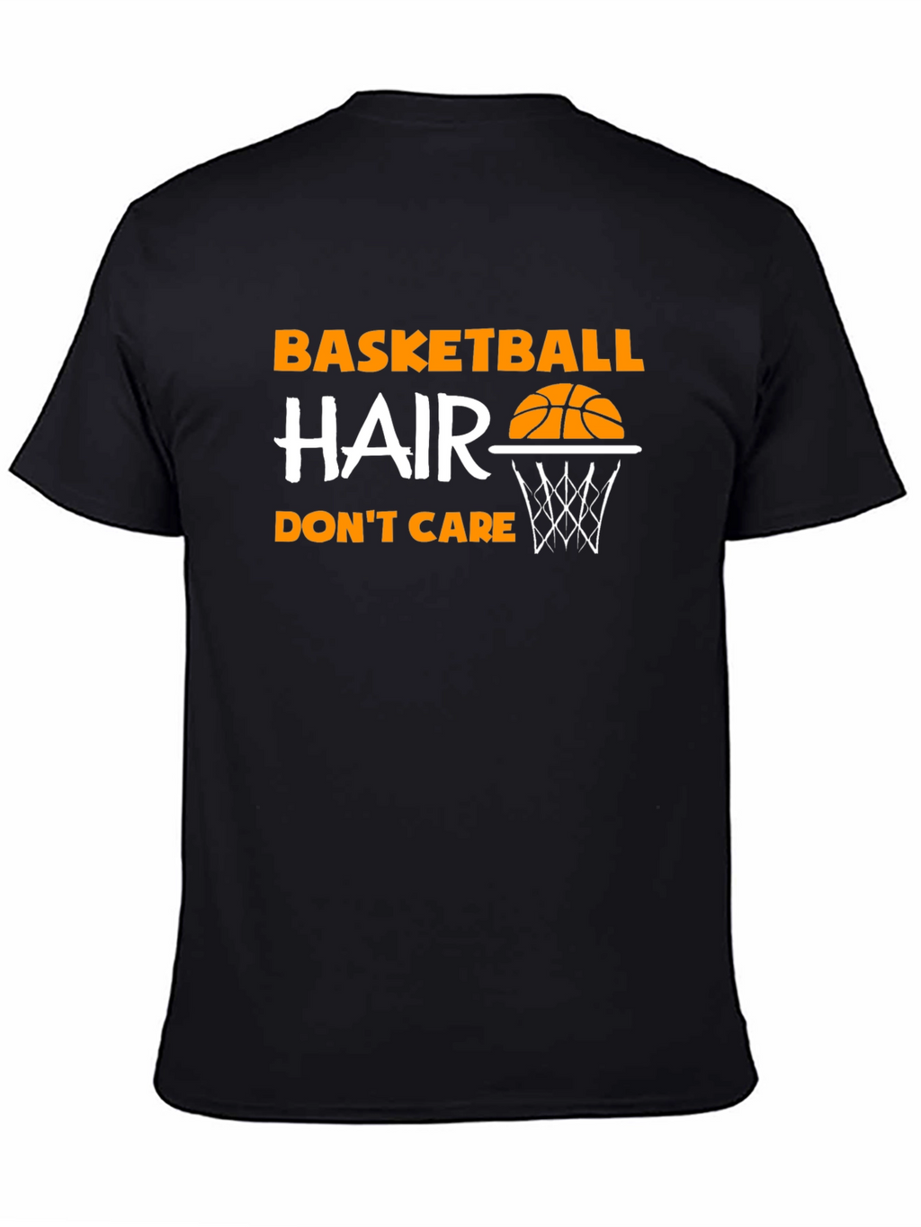Basketball Hair Dont Care Graphic Tee