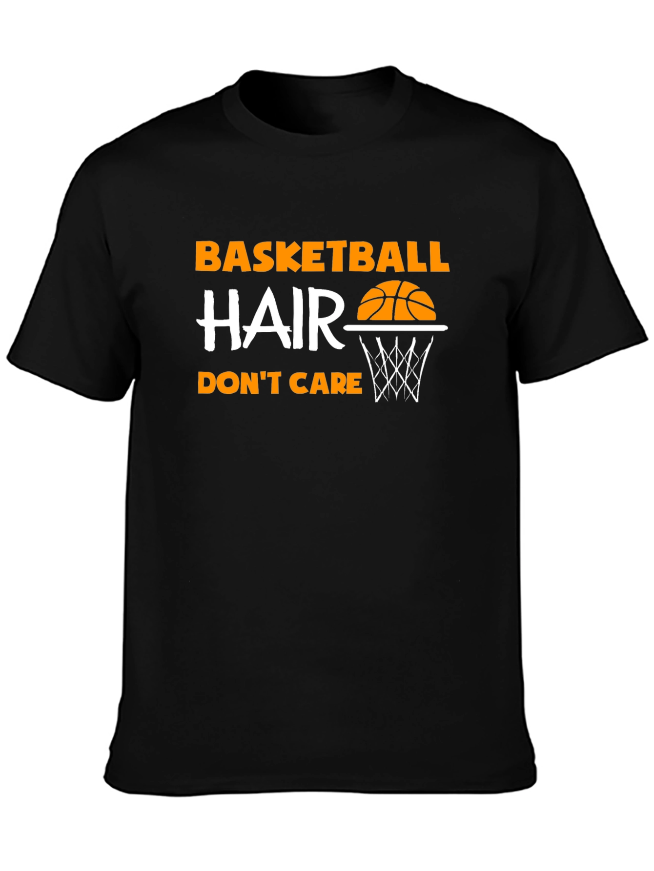 Basketball Hair Dont Care Graphic Tee