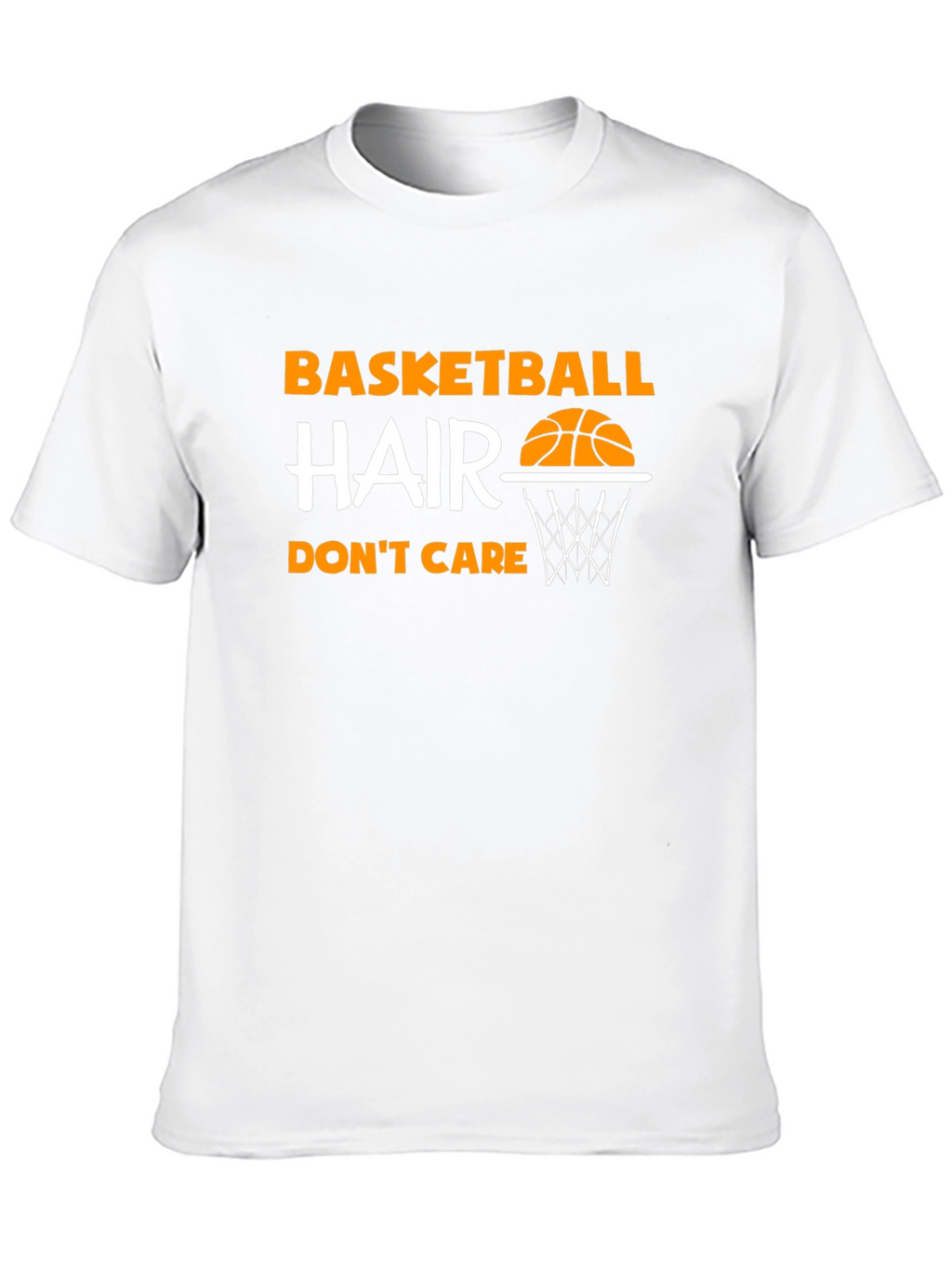 Basketball Hair Dont Care Graphic Tee