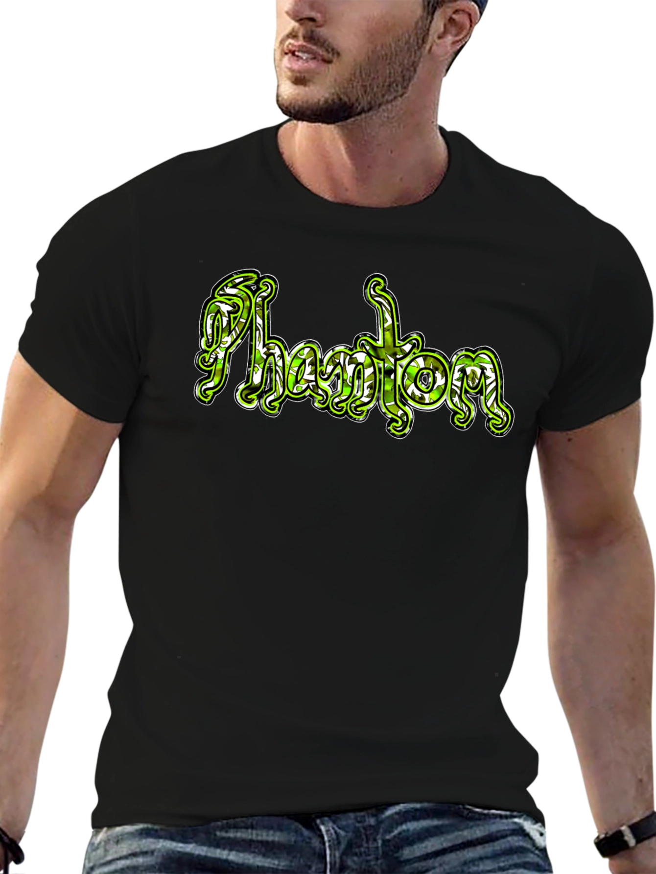 Phantom Graphic Black T-Shirt