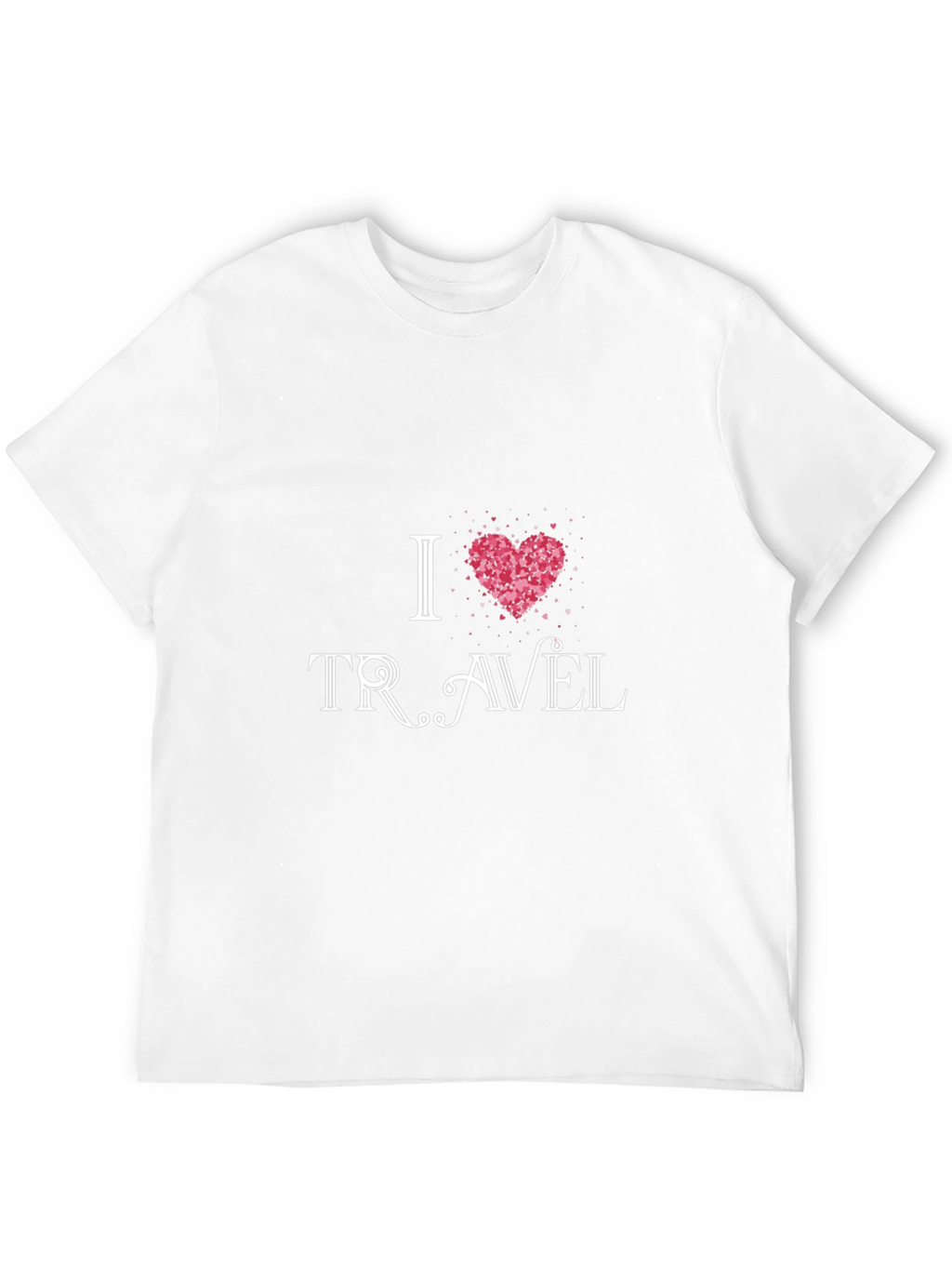 I Heart Travel Black Graphic Tee