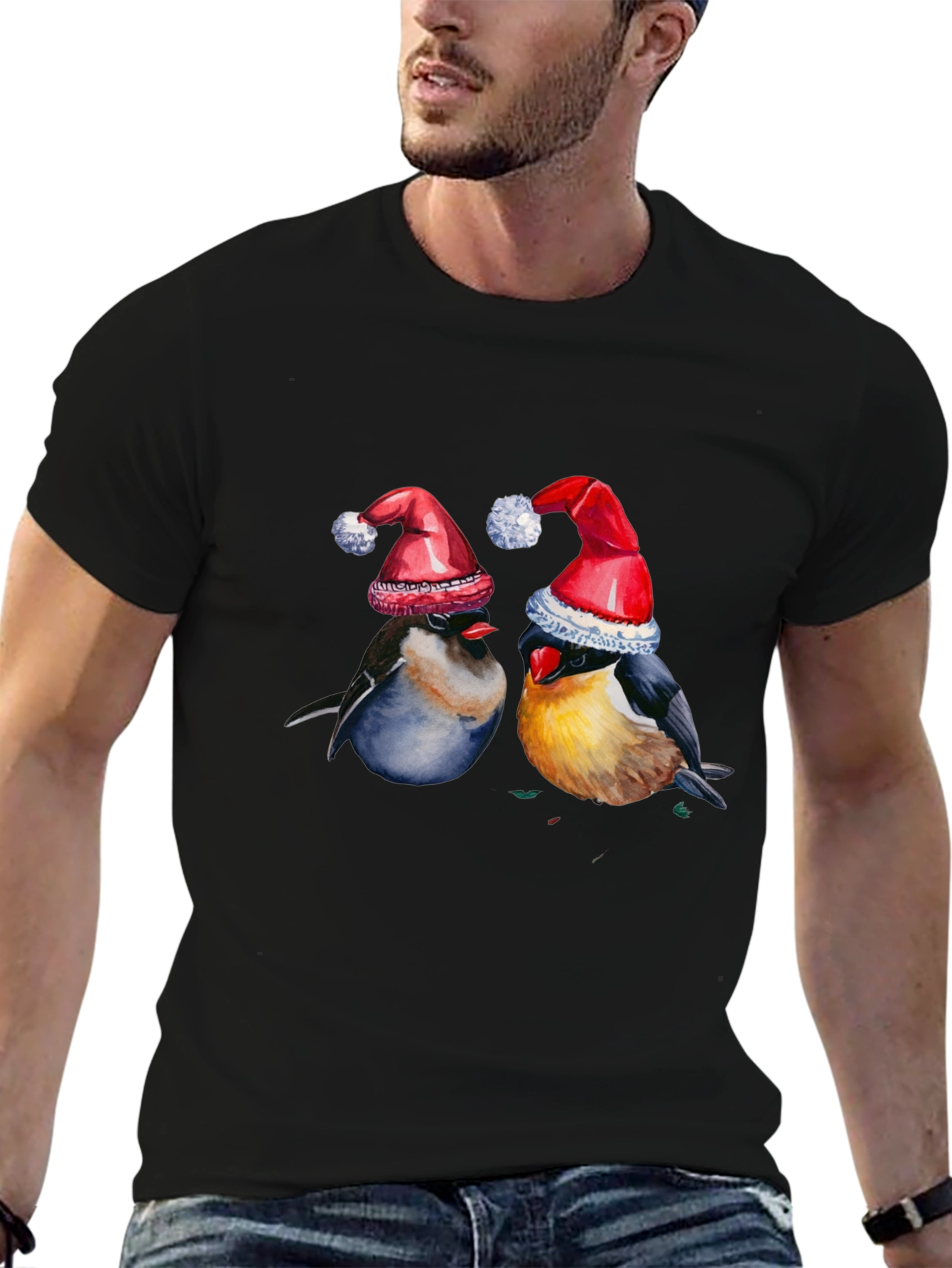 Festive Bird T-Shirt - Holiday Cheer