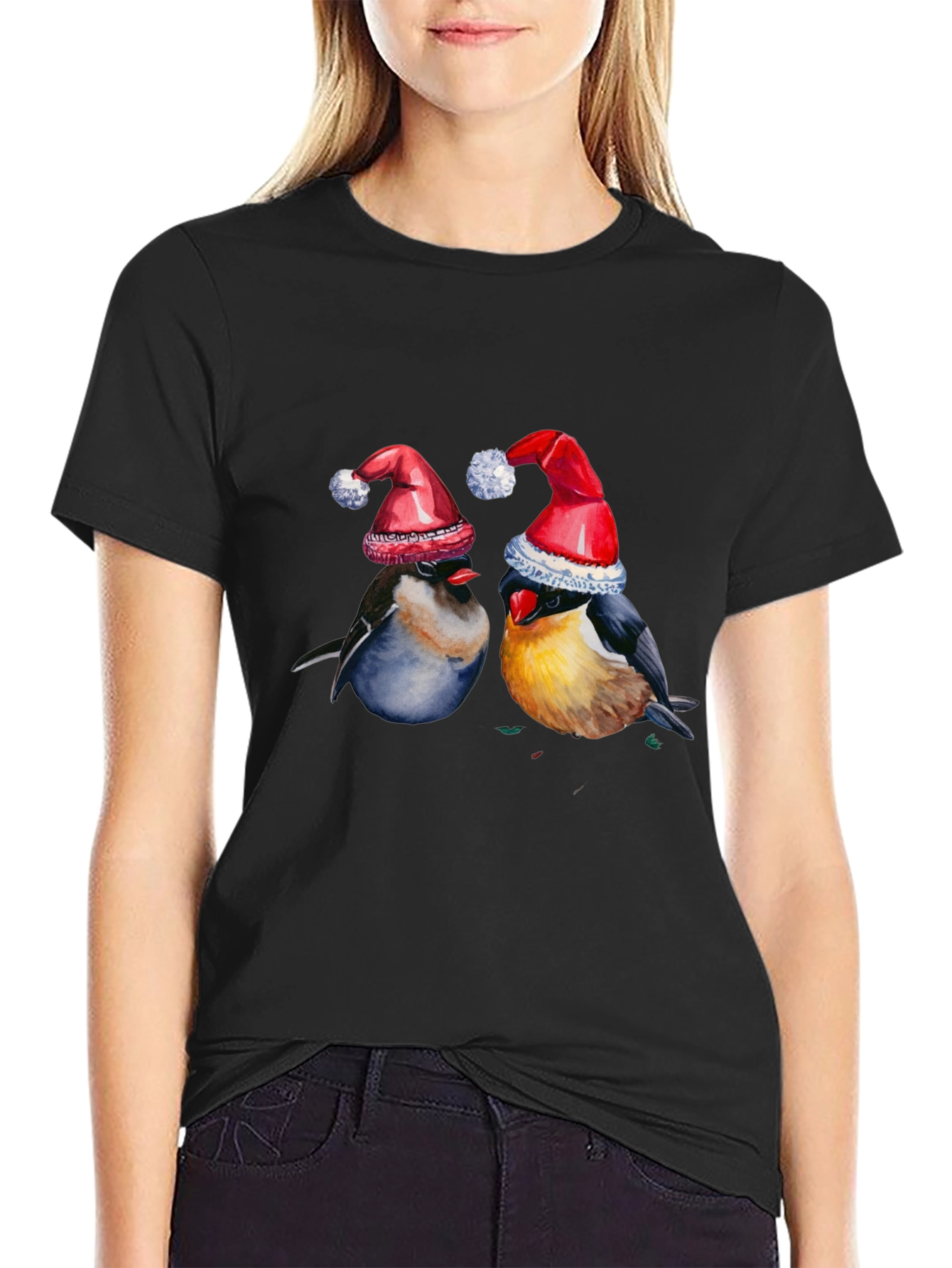 Festive Bird T-Shirt - Holiday Cheer