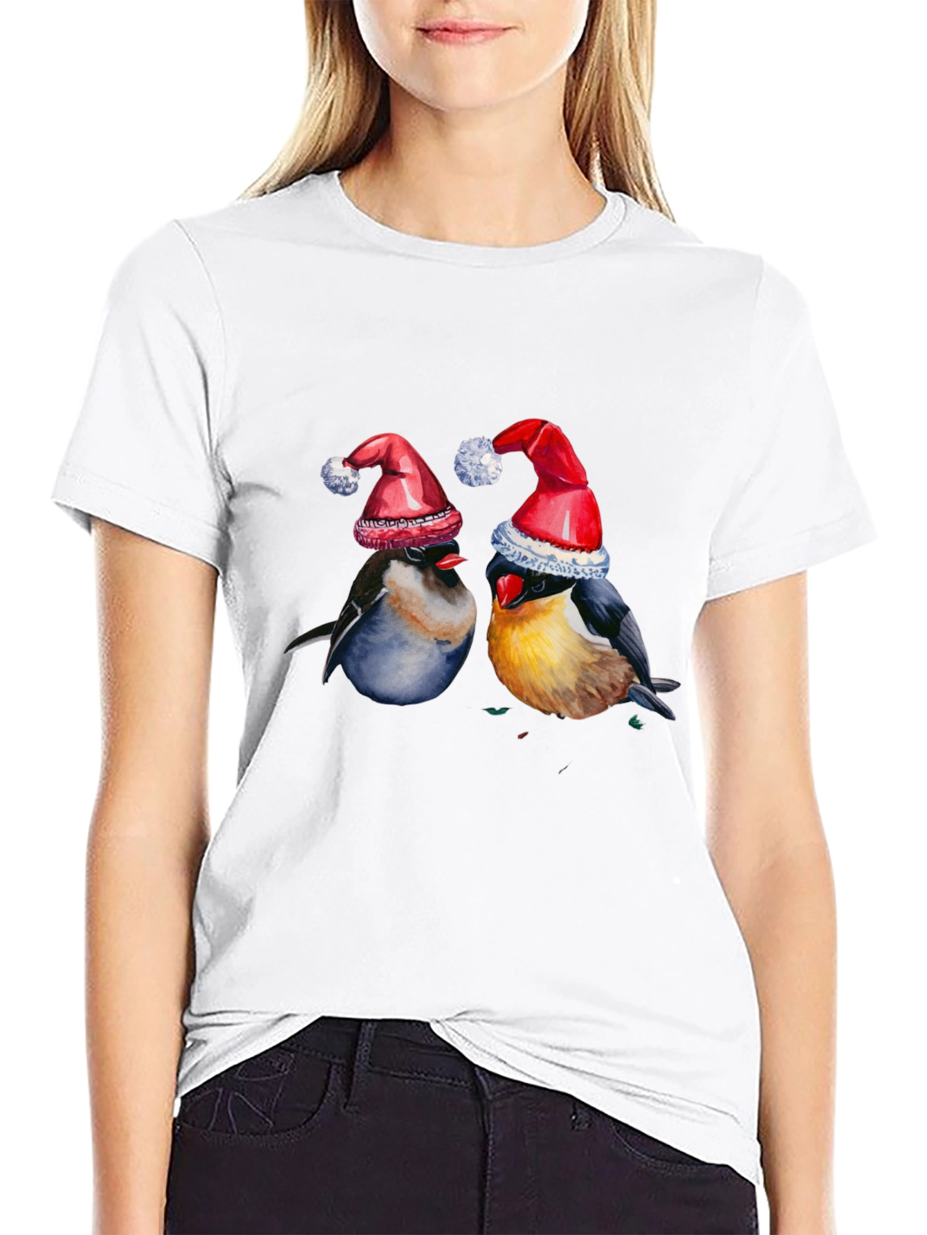 Festive Bird T-Shirt - Holiday Cheer