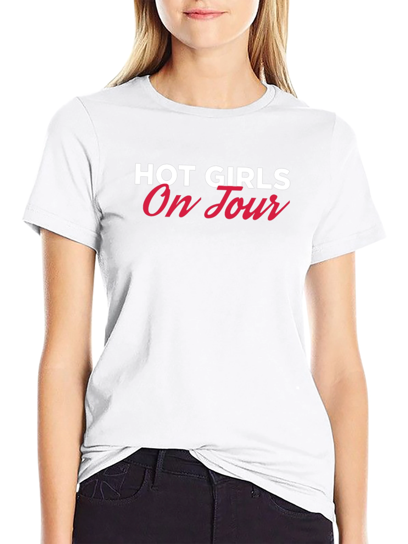 Hot Girls On Tour Black Tee