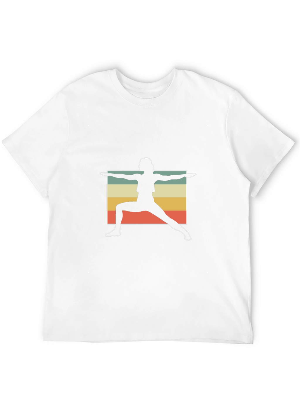 Yoga Pose Graphic Tee - Relaxed Fit Black T-Shirt