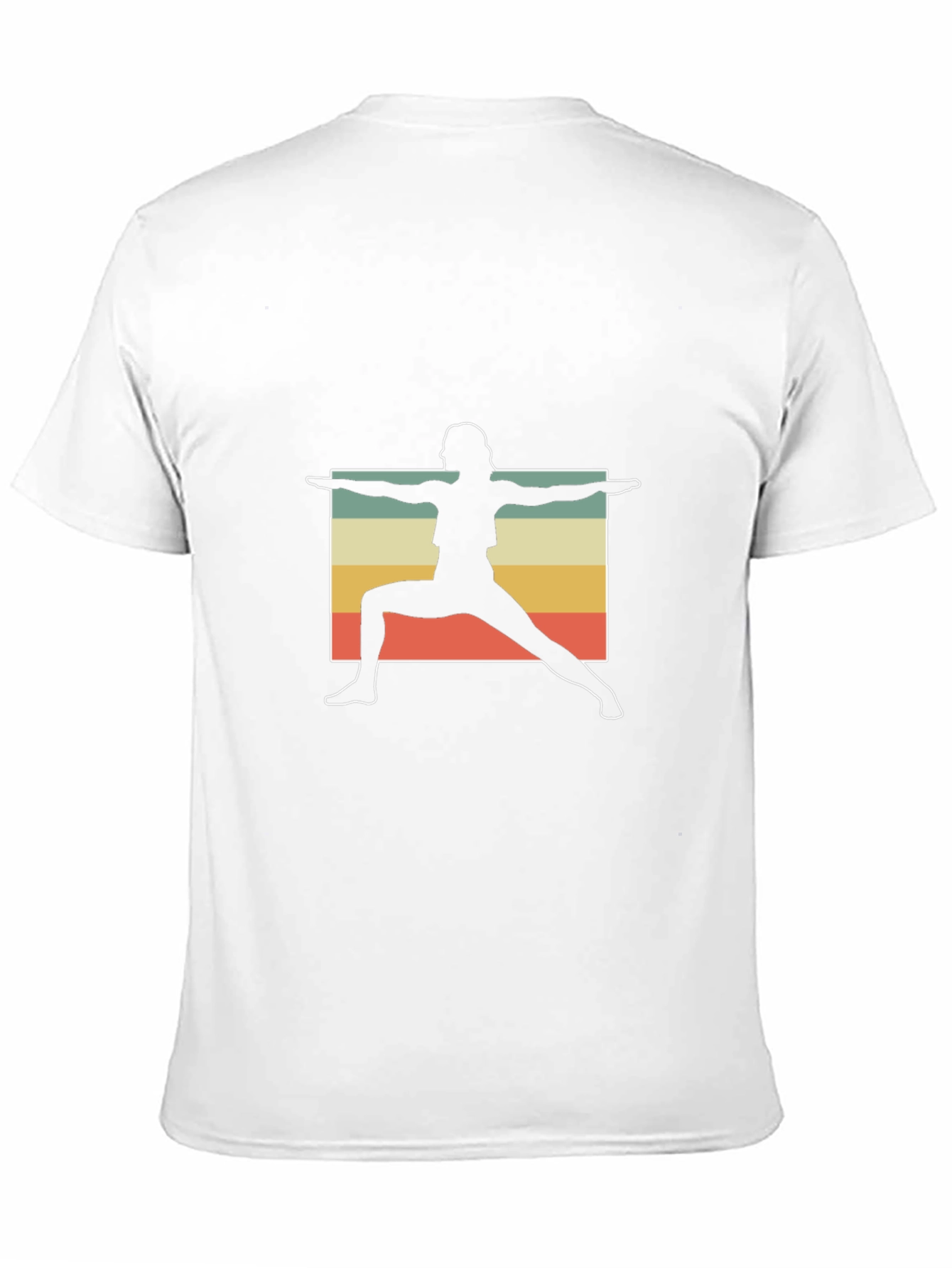 Yoga Pose Graphic Tee - Relaxed Fit Black T-Shirt