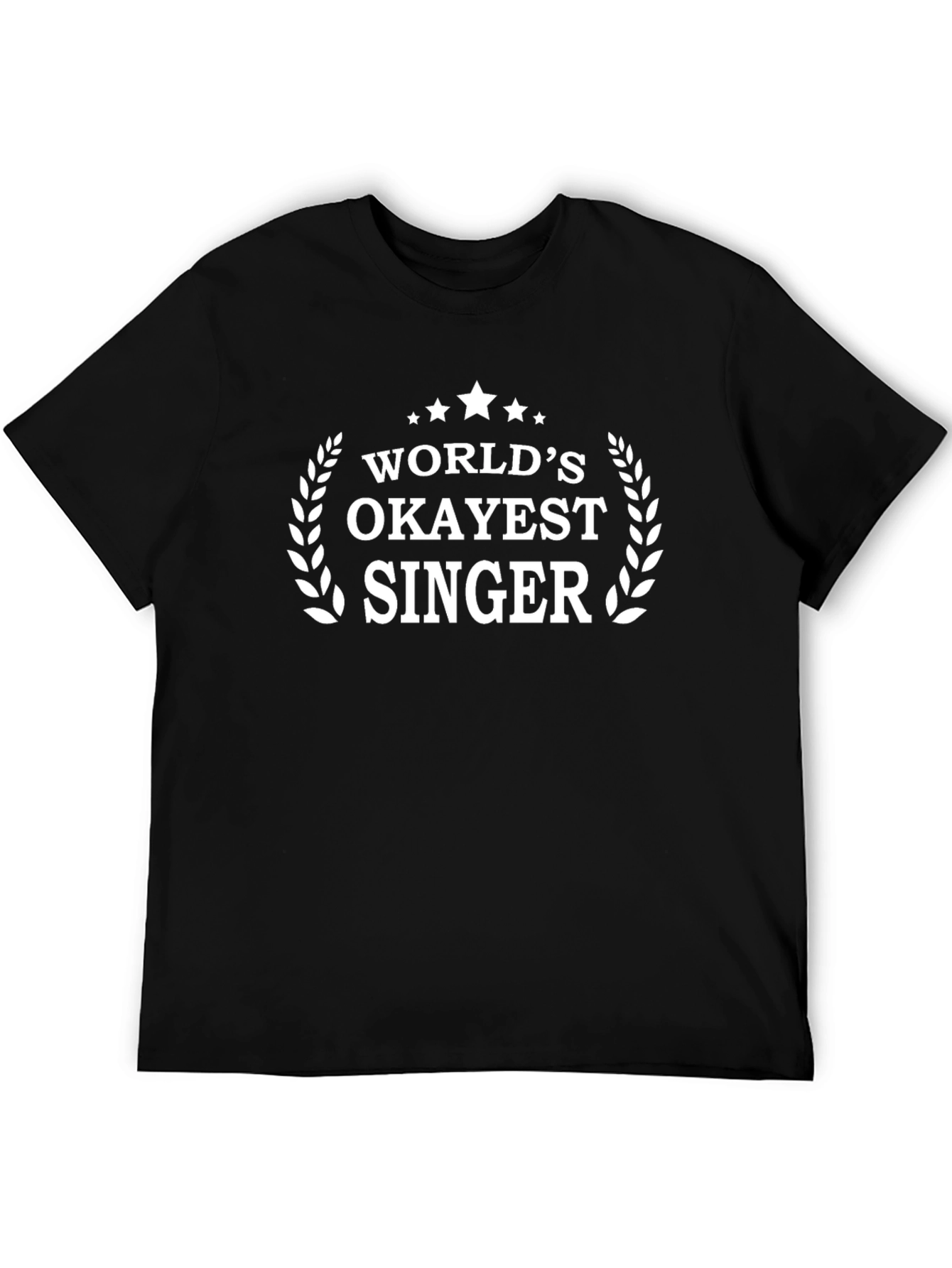 Worlds Okayest Singer Black Graphic Tee