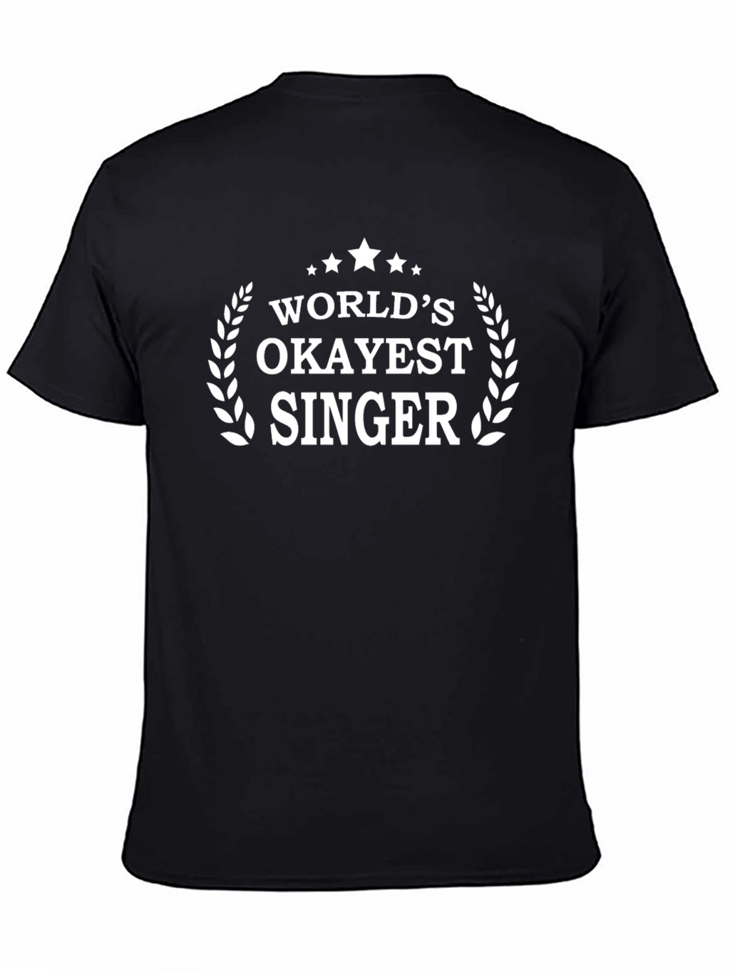 Worlds Okayest Singer Black Graphic Tee