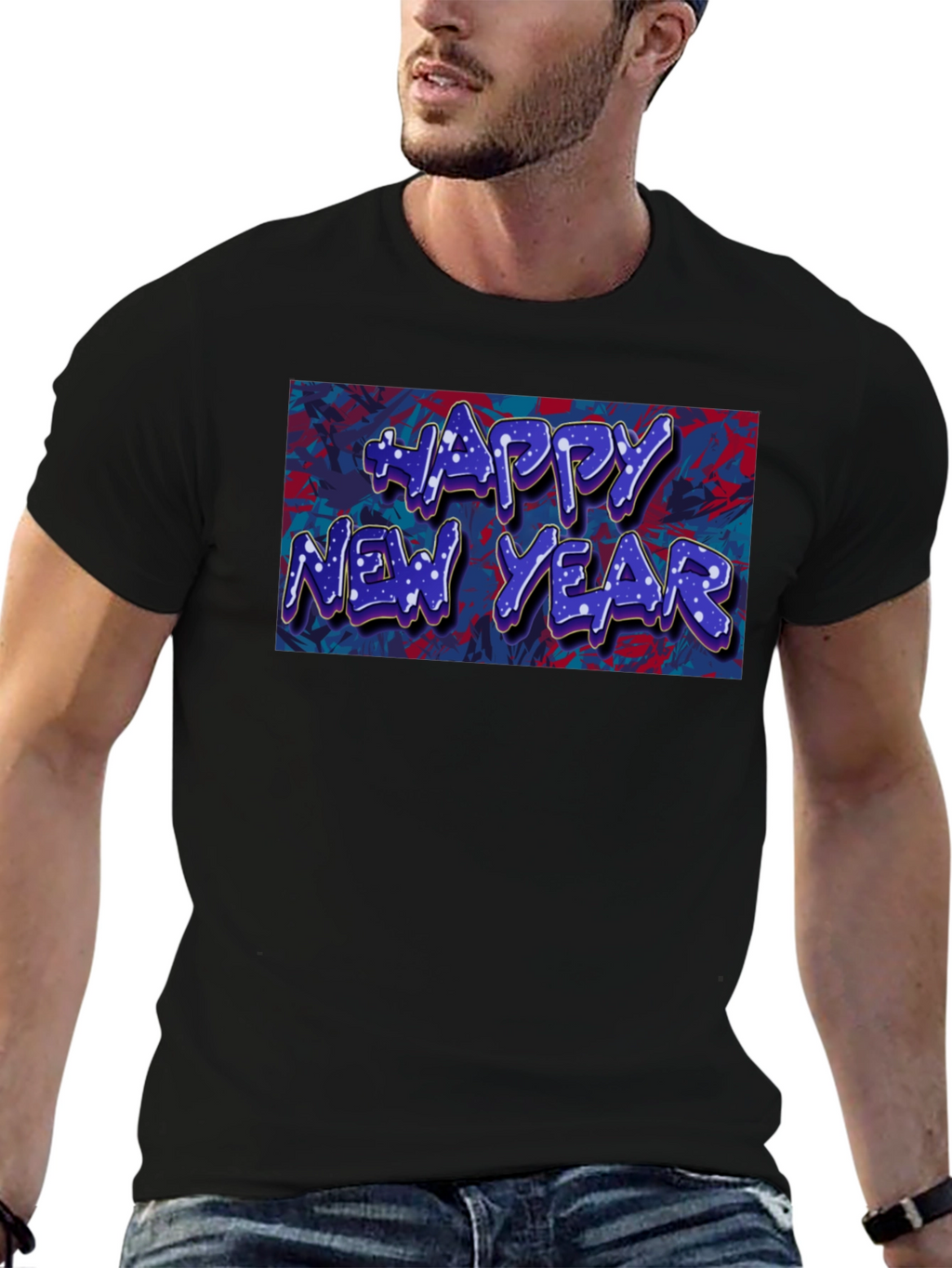 Happy New Year Graphic Tee - Stylish Celebration Shirt