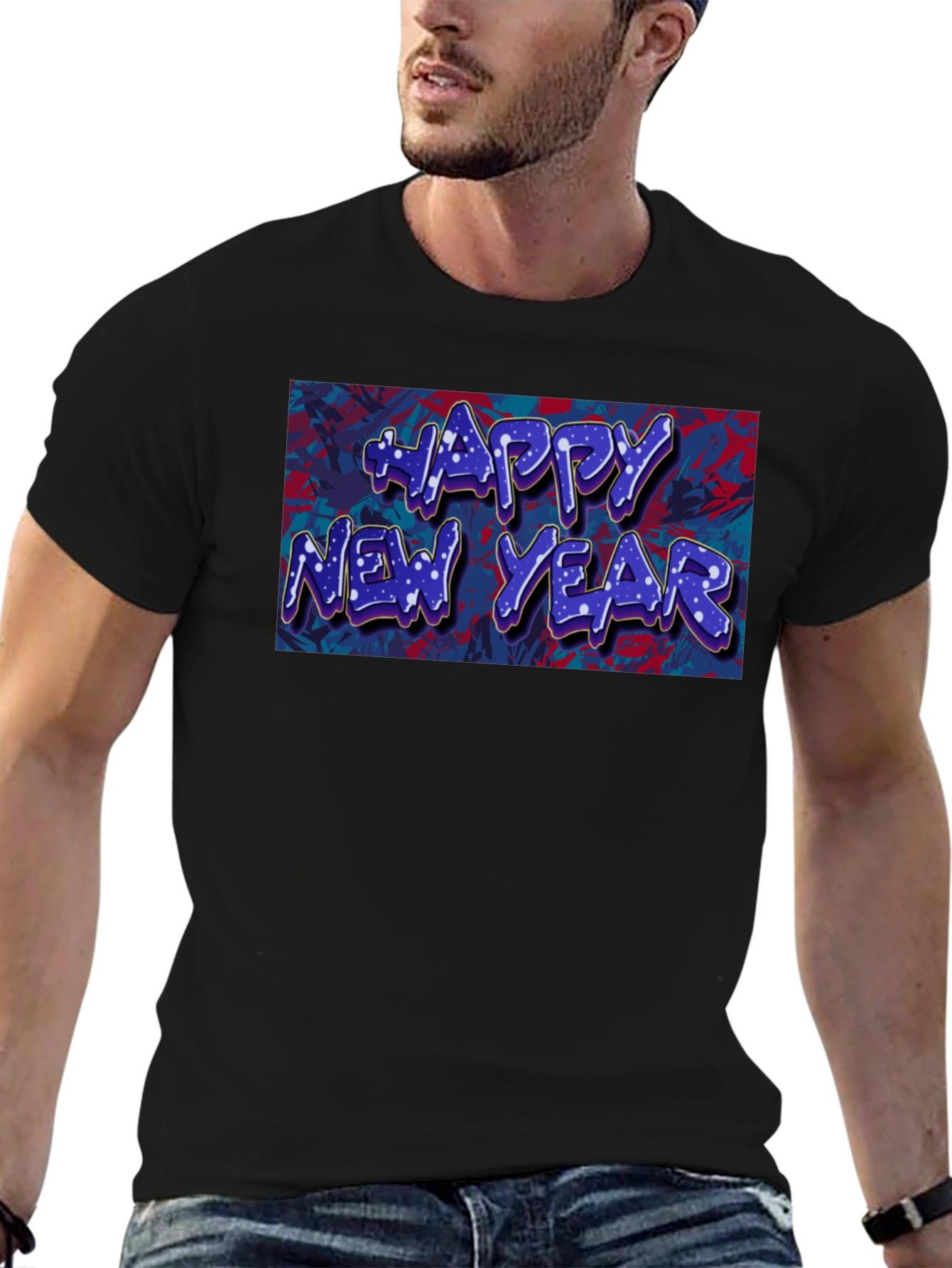 Happy New Year Graphic Tee - Stylish Celebration Shirt