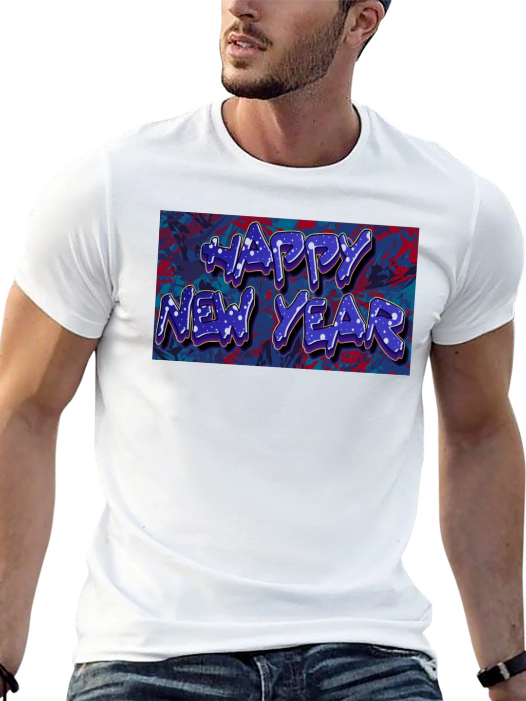 Happy New Year Graphic Tee - Stylish Celebration Shirt