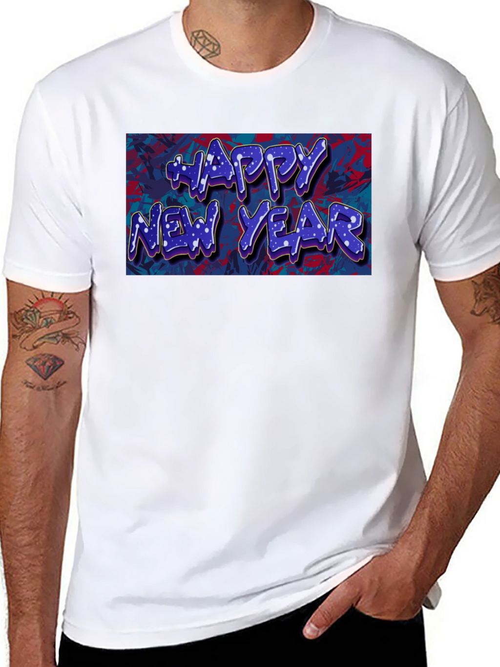 Happy New Year Graphic Tee - Stylish Celebration Shirt