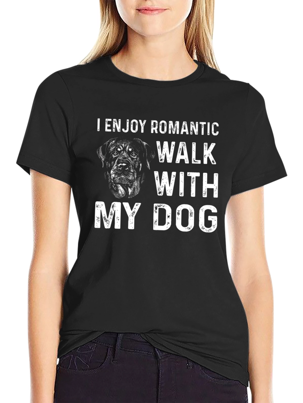 Romantic Dog Walk T-Shirt