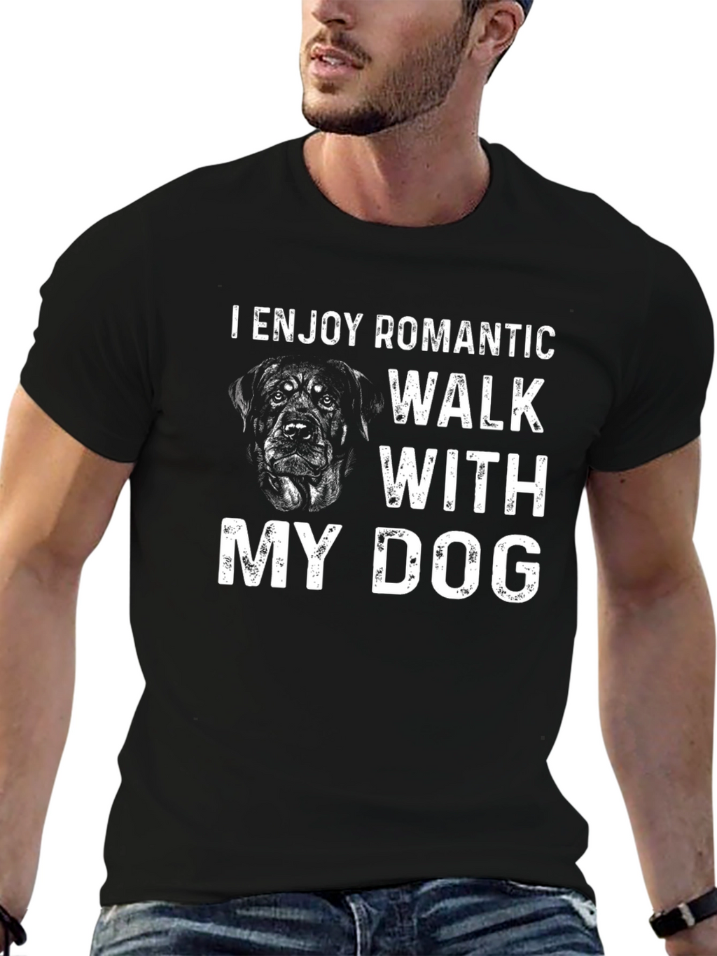 Romantic Dog Walk T-Shirt