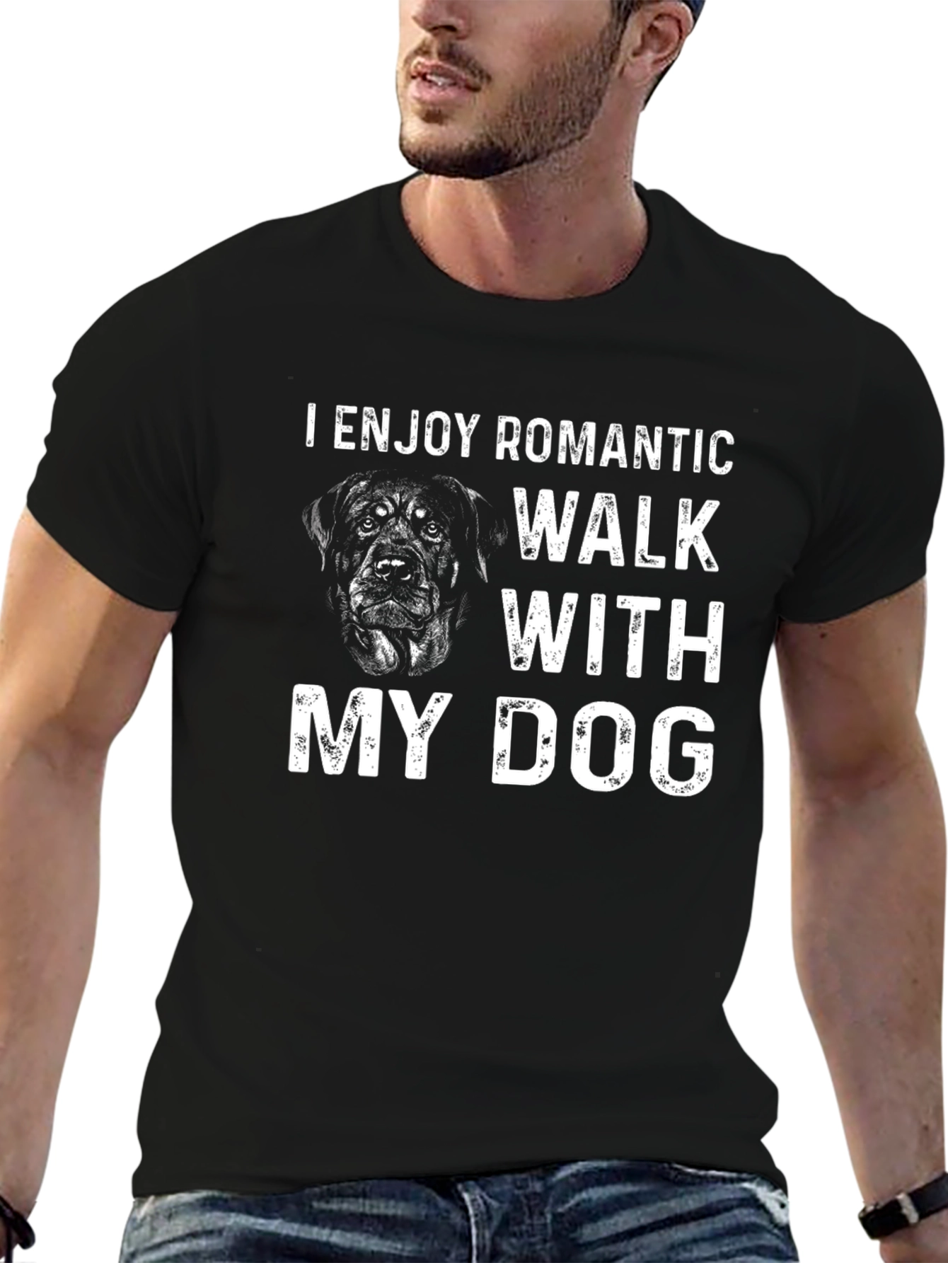 Romantic Dog Walk T-Shirt