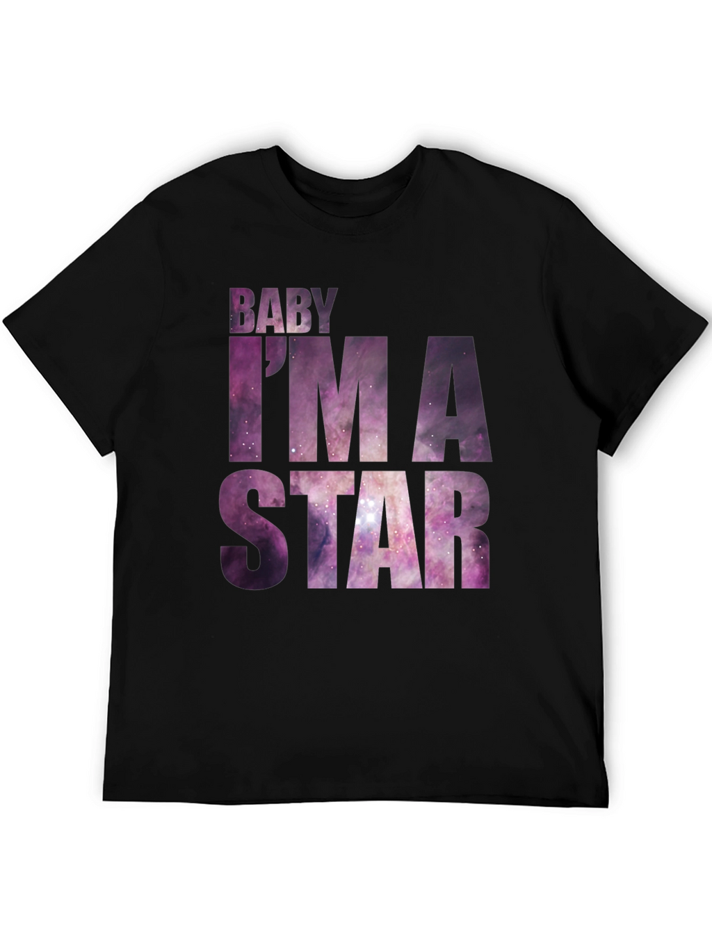 Baby Im A Star Graphic Tee - Galaxy Print
