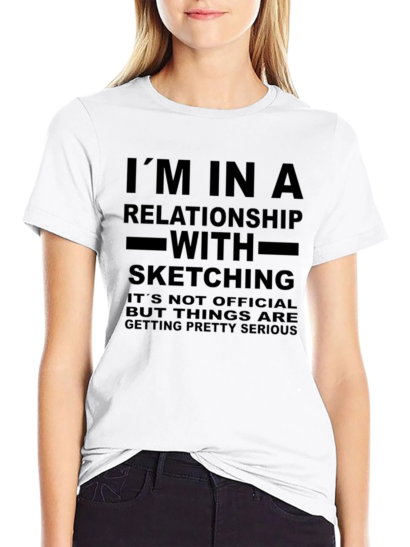 Sketching Relationship T-Shirt - Artist Apparel
