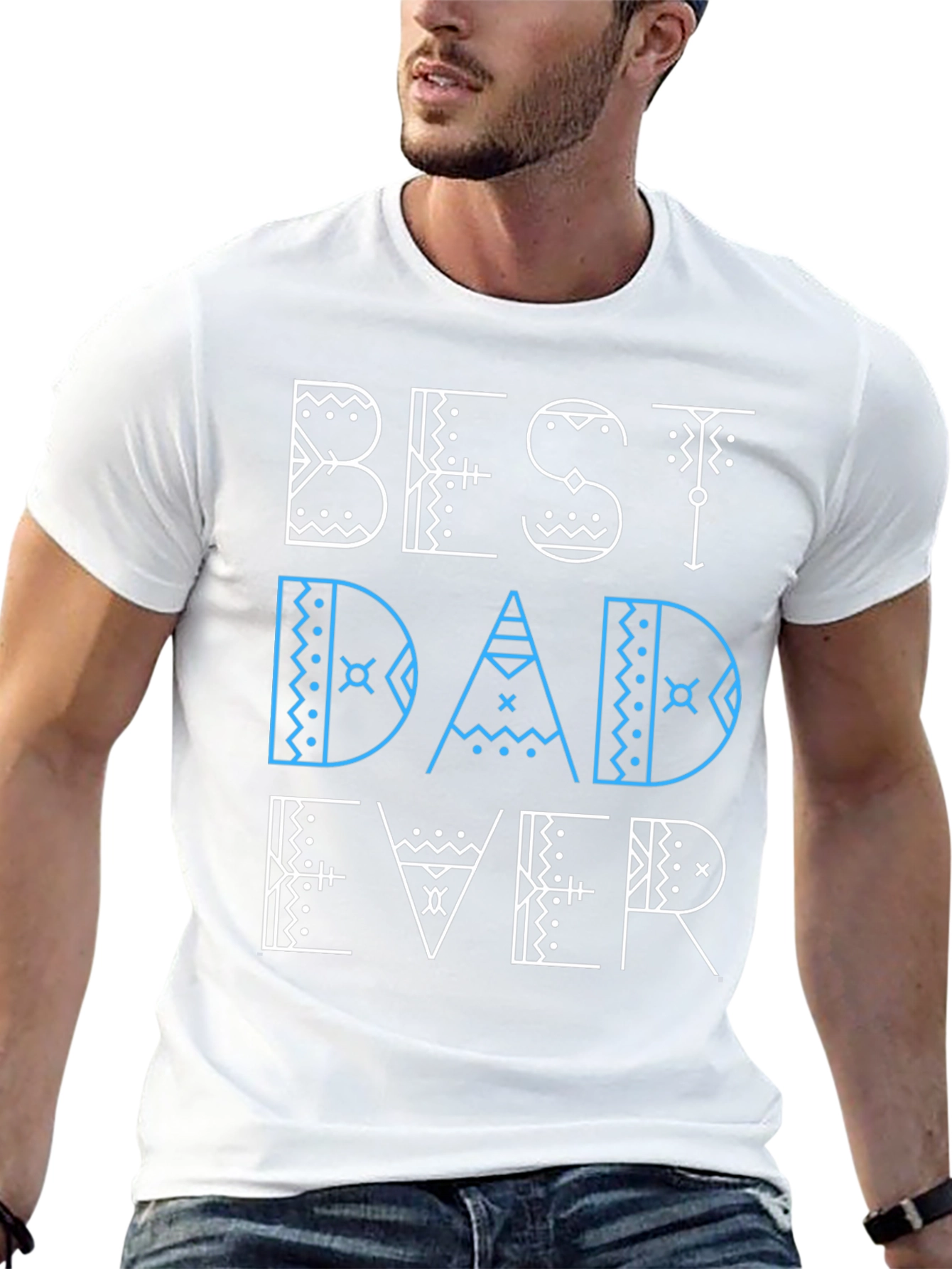 Best Dad Ever Graphic Tee - Fathers Day Gift