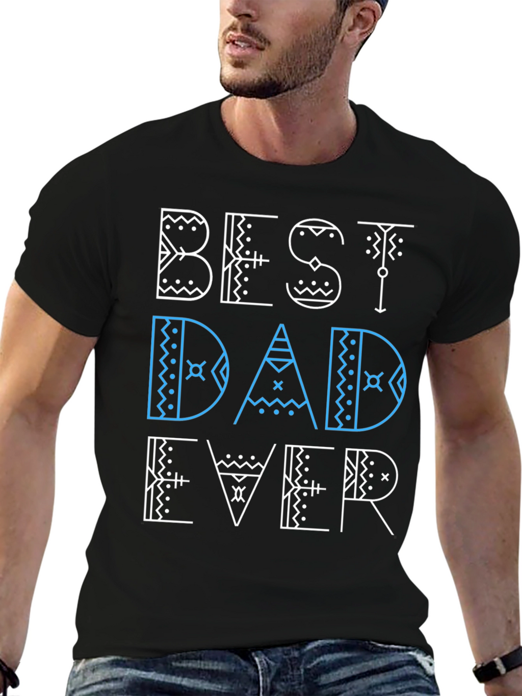 Best Dad Ever Graphic Tee - Fathers Day Gift