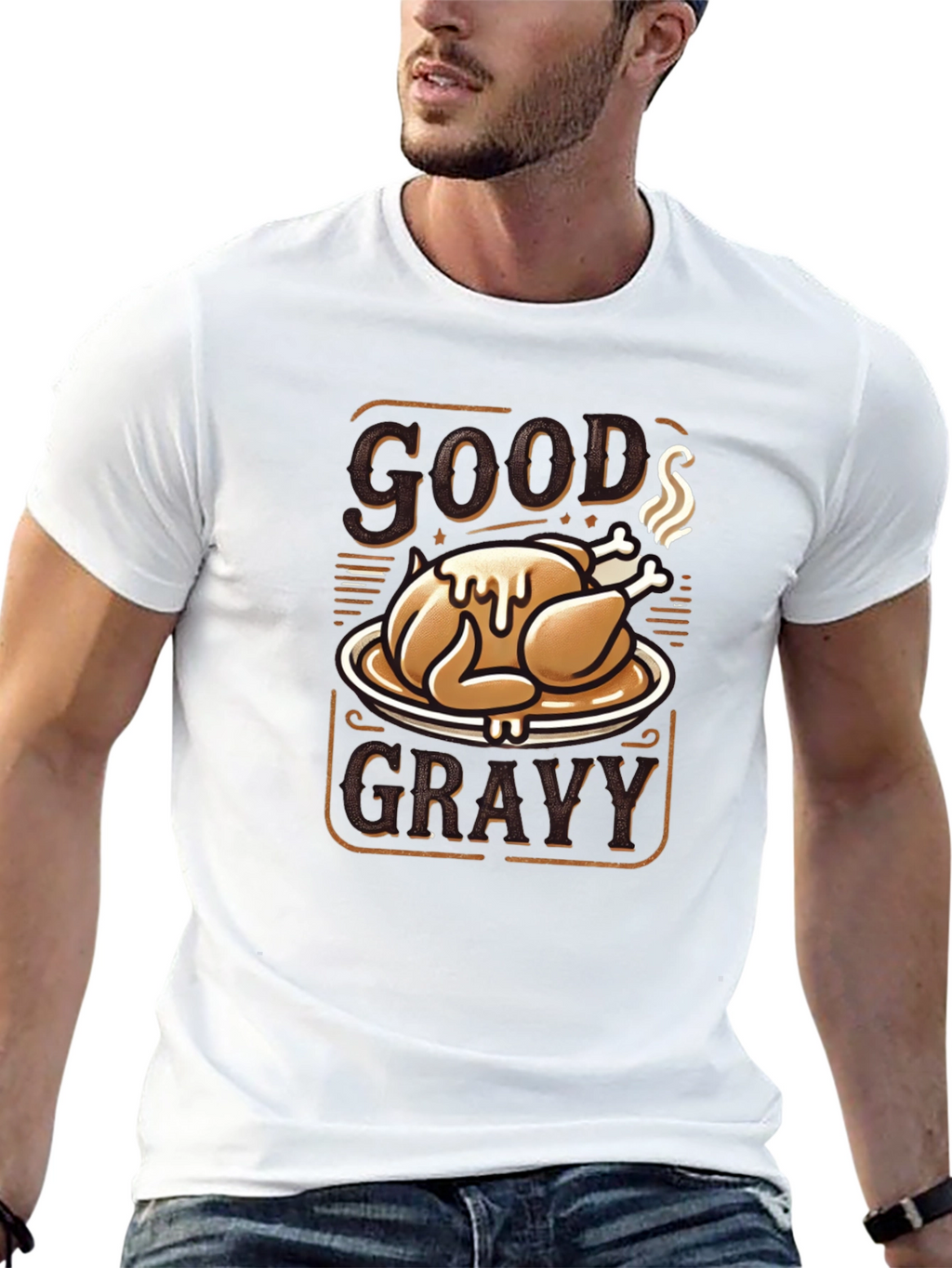 Good Gravy T-Shirt - Thanksgiving Turkey Design