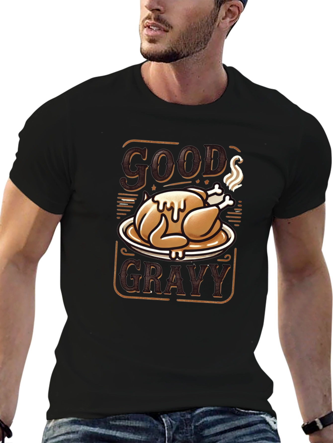 Good Gravy T-Shirt - Thanksgiving Turkey Design