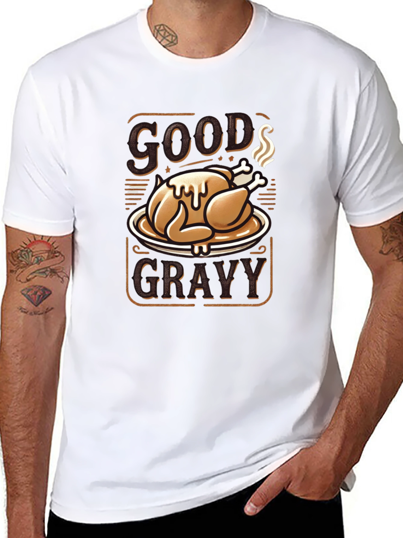 Good Gravy T-Shirt - Thanksgiving Turkey Design