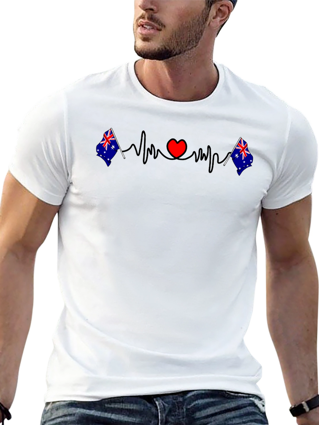 Australia Love Heartbeat T-Shirt