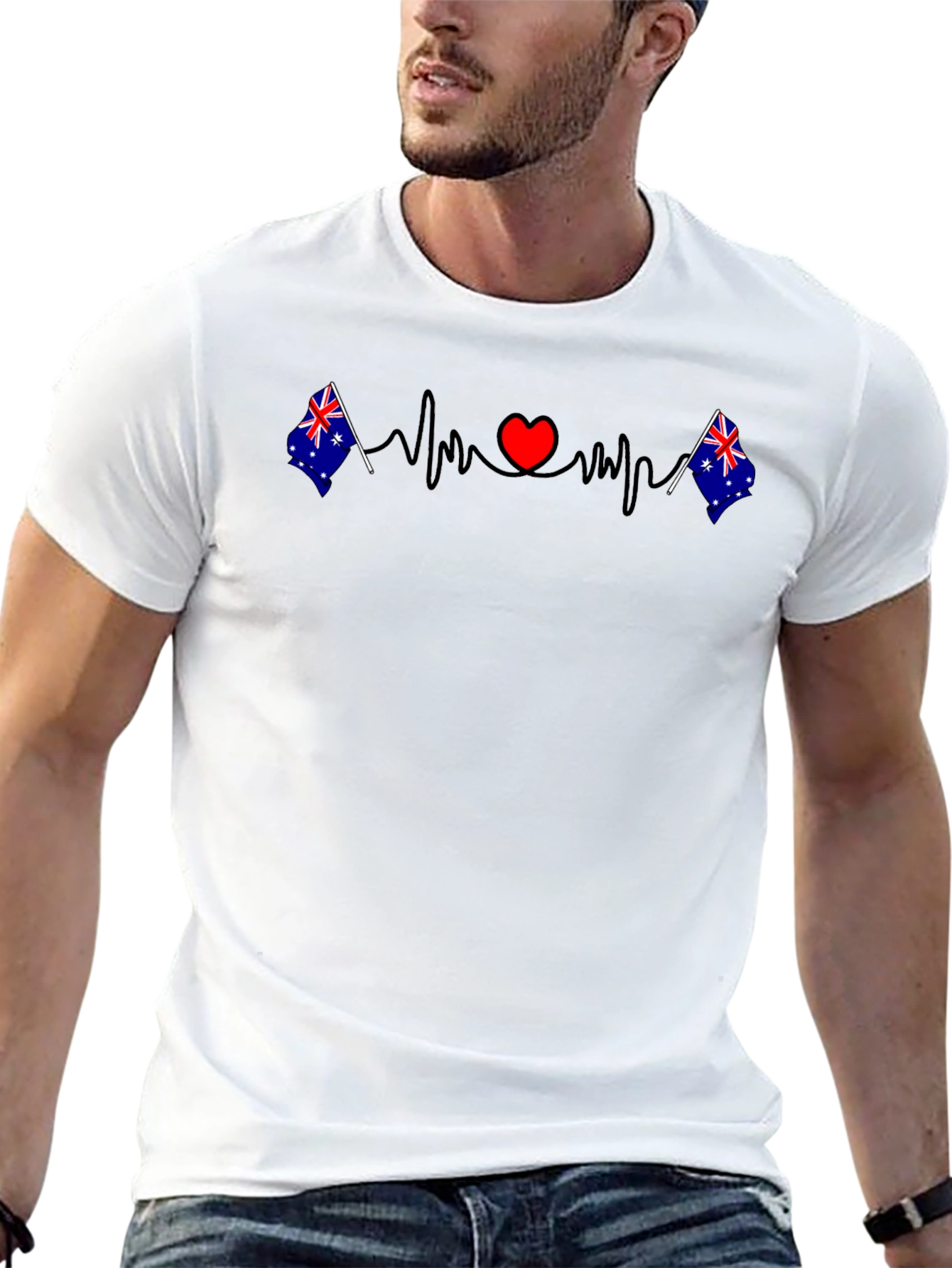 Australia Love Heartbeat T-Shirt