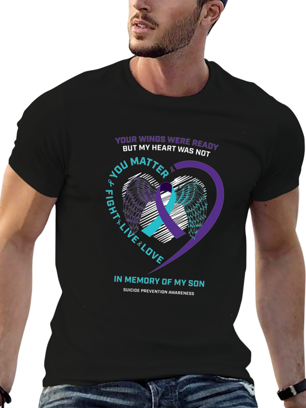Suicide Prevention Awareness Son Memorial T-Shirt