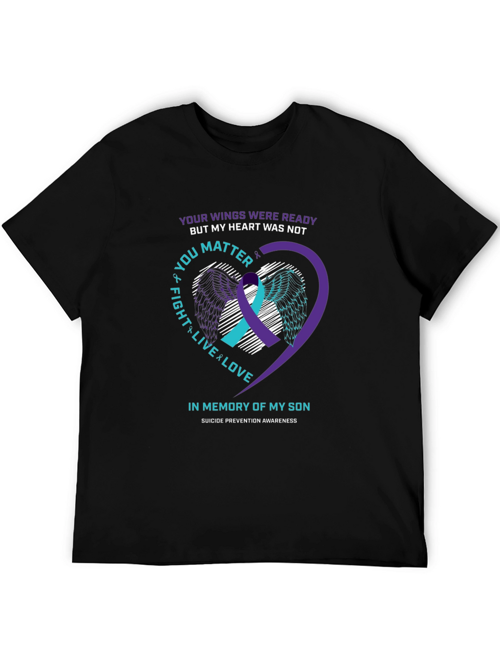 Suicide Prevention Awareness Son Memorial T-Shirt
