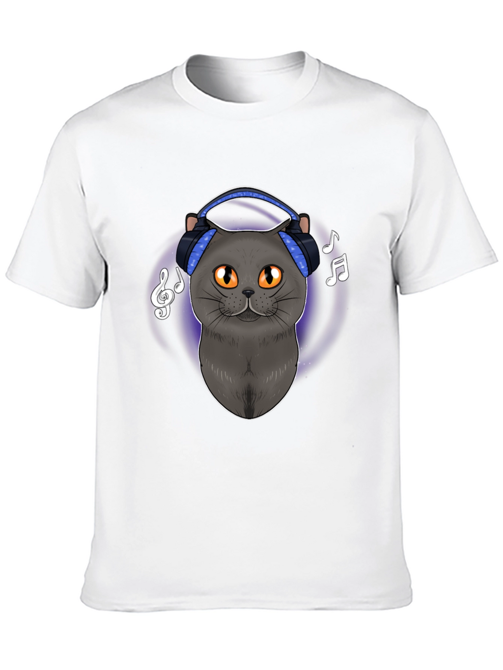Cat DJ T-Shirt - Music Lover Tee