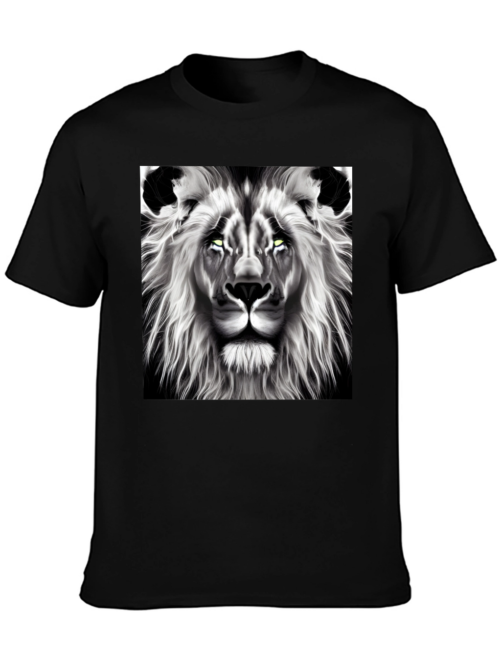 Lion Graphic Tee - Bold Black T-Shirt