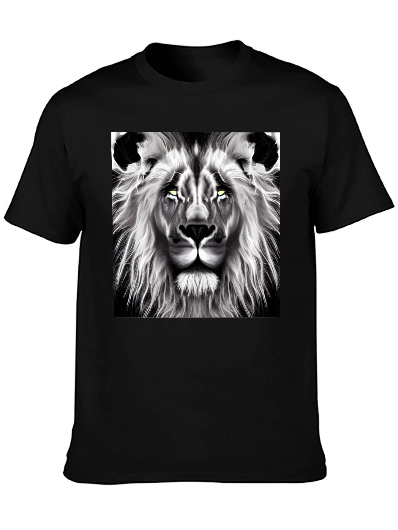Lion Graphic Tee - Bold Black T-Shirt