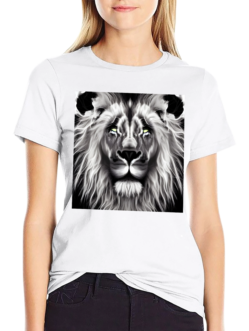 Lion Graphic Tee - Bold Black T-Shirt