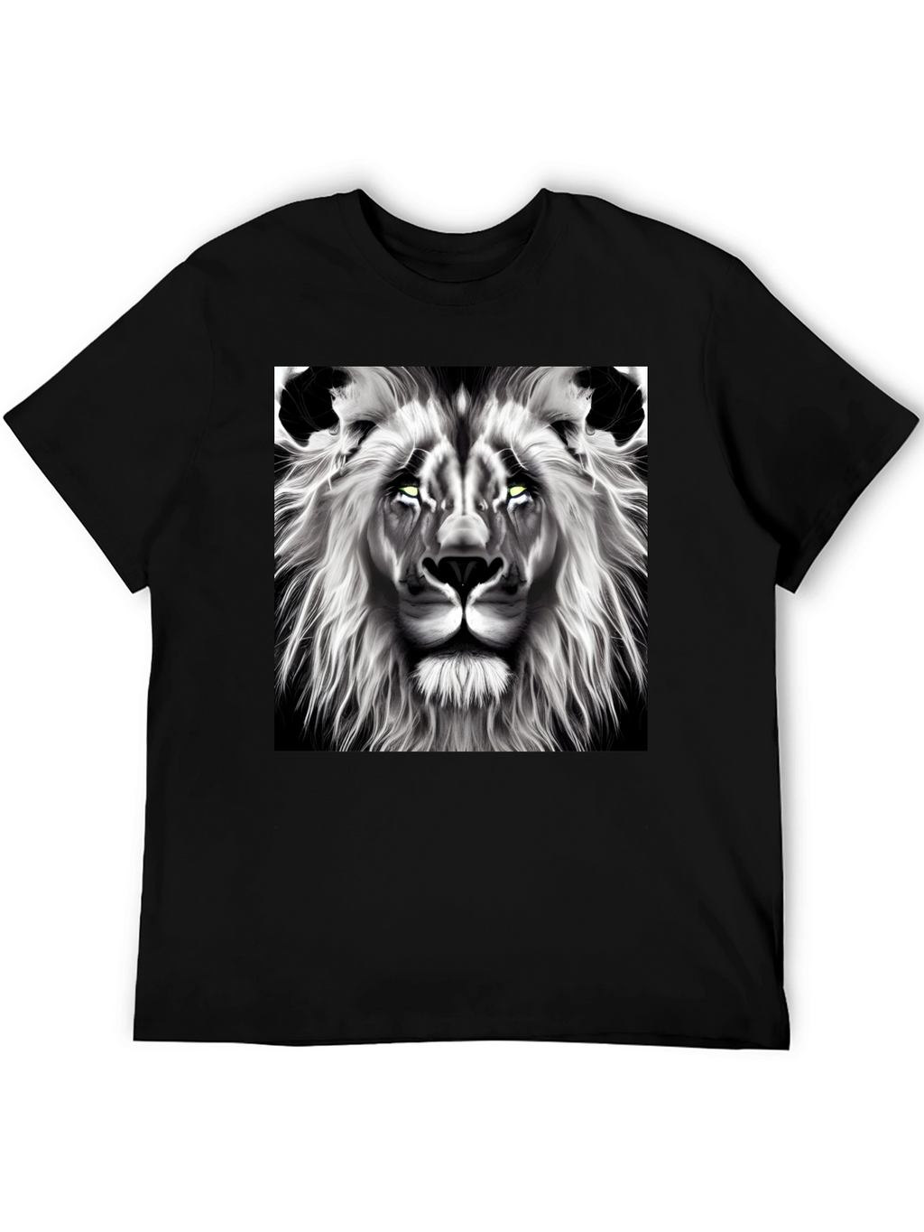 Lion Graphic Tee - Bold Black T-Shirt