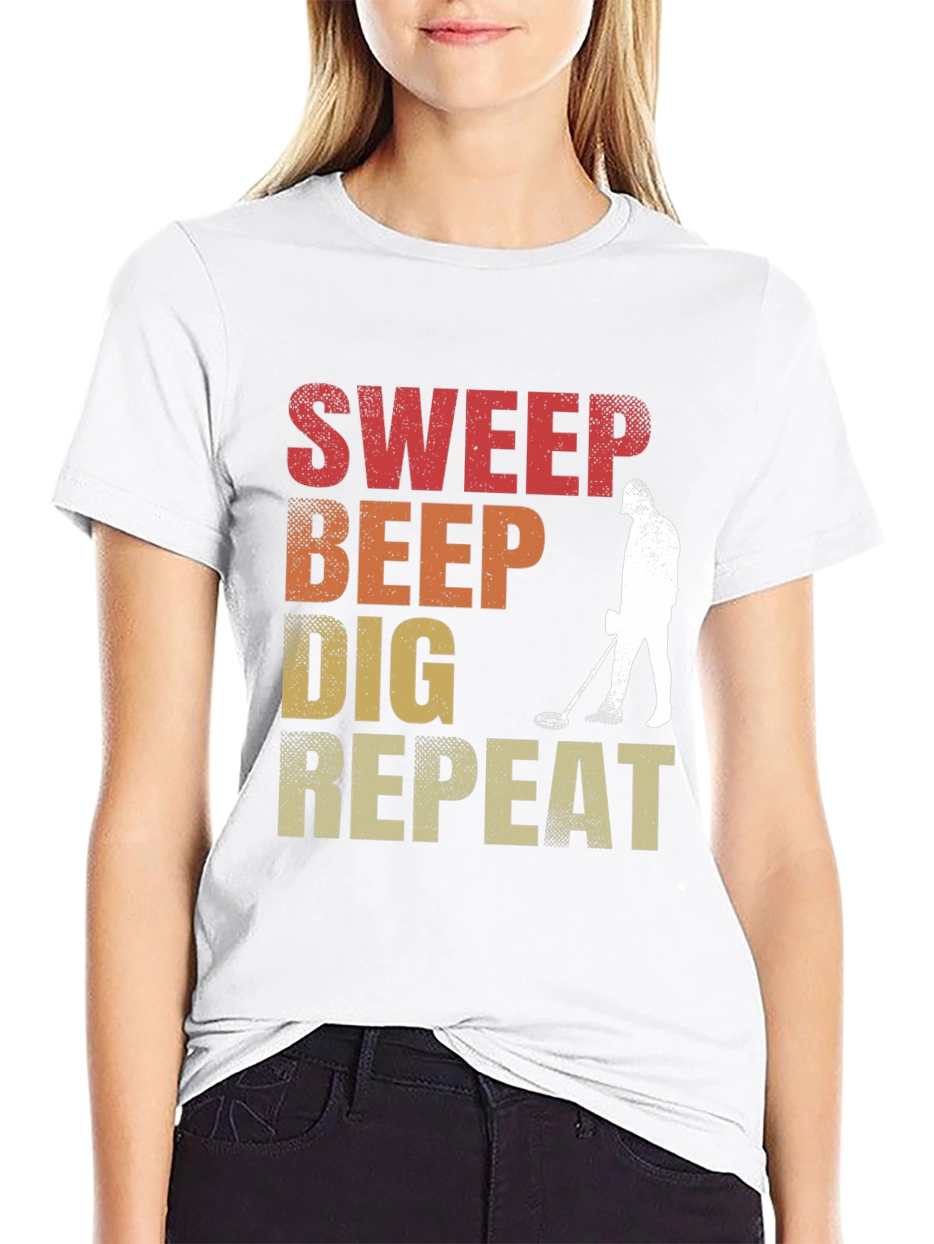 Metal Detecting T-Shirt - Sweep Beep Dig Repeat