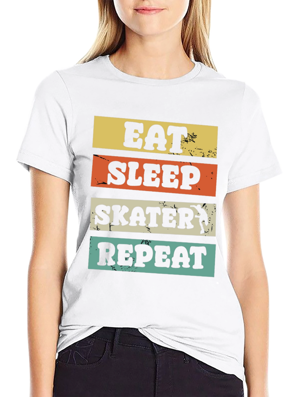 Eat Sleep Skater Repeat Graphic T-Shirt