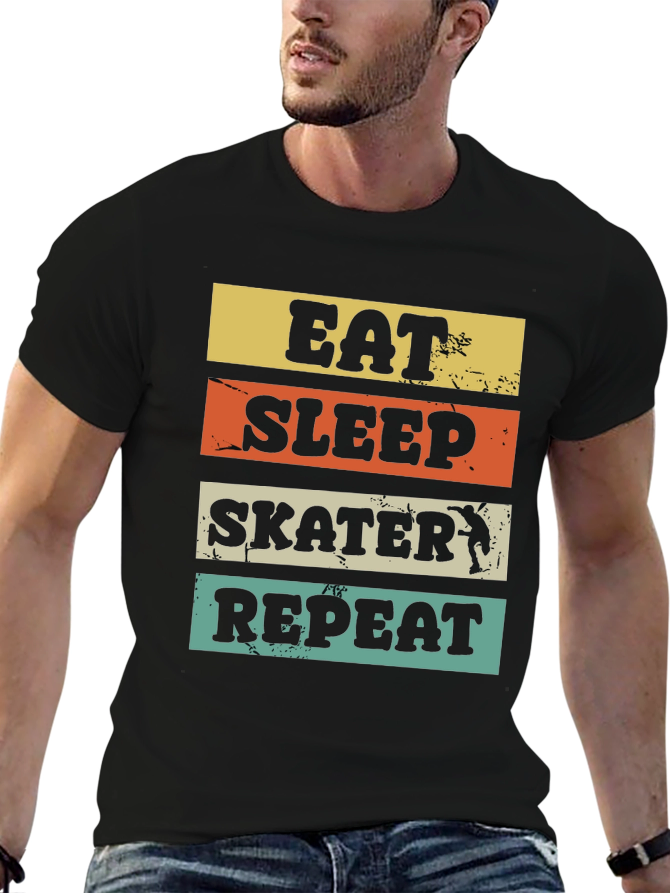 Eat Sleep Skater Repeat Graphic T-Shirt