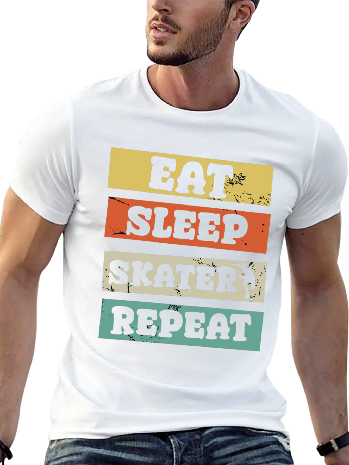 Eat Sleep Skater Repeat Graphic T-Shirt